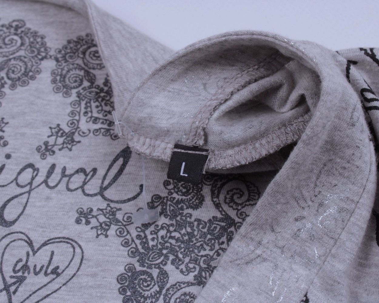 Designer × Desigual DESIGUAL Printed Big Dream A-Line Gray Cotton Blend Dress Size L / US 10 / IT 46 - 12 Thumbnail