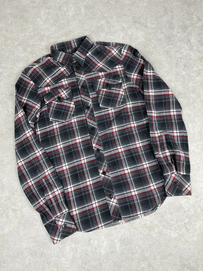 Dolce & Gabbana 2000s Dolce & Gabbana Grey & Red Checkered Shirt Size US M / EU 48-50 / 2 - 4 Thumbnail