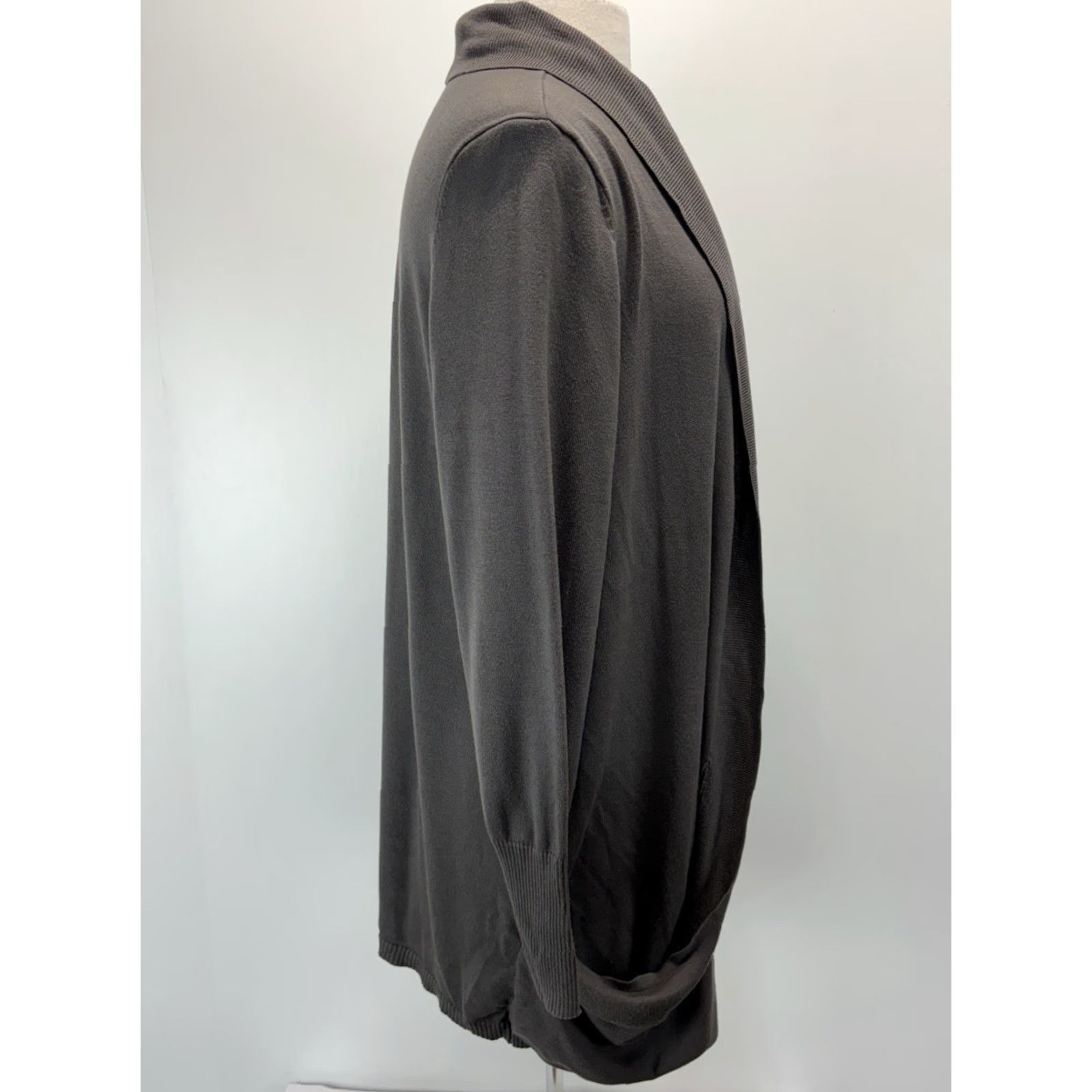 Soft Surroundings SOFT SURROUNDINGS Cardigan Sweater 1X Plus Women’s Grey Knit with Pockets Size XL / US 12-14 / IT 48-50 - 4 Thumbnail
