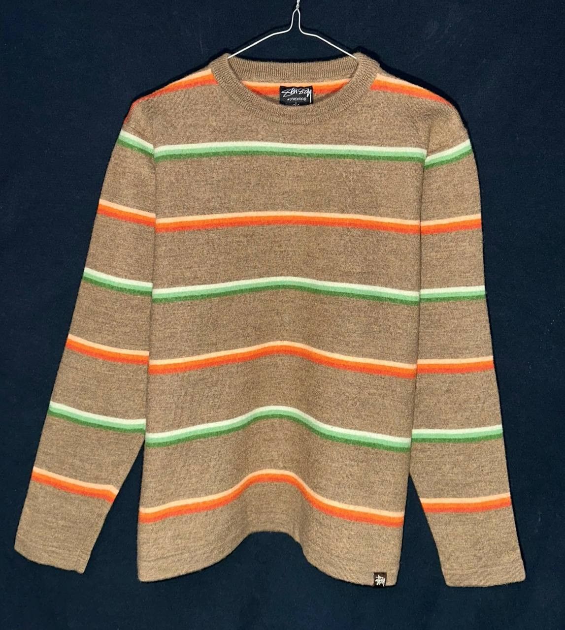 Stussy Stussy Stripe Black White Turtleneck Sweater Size 12 Grailed
