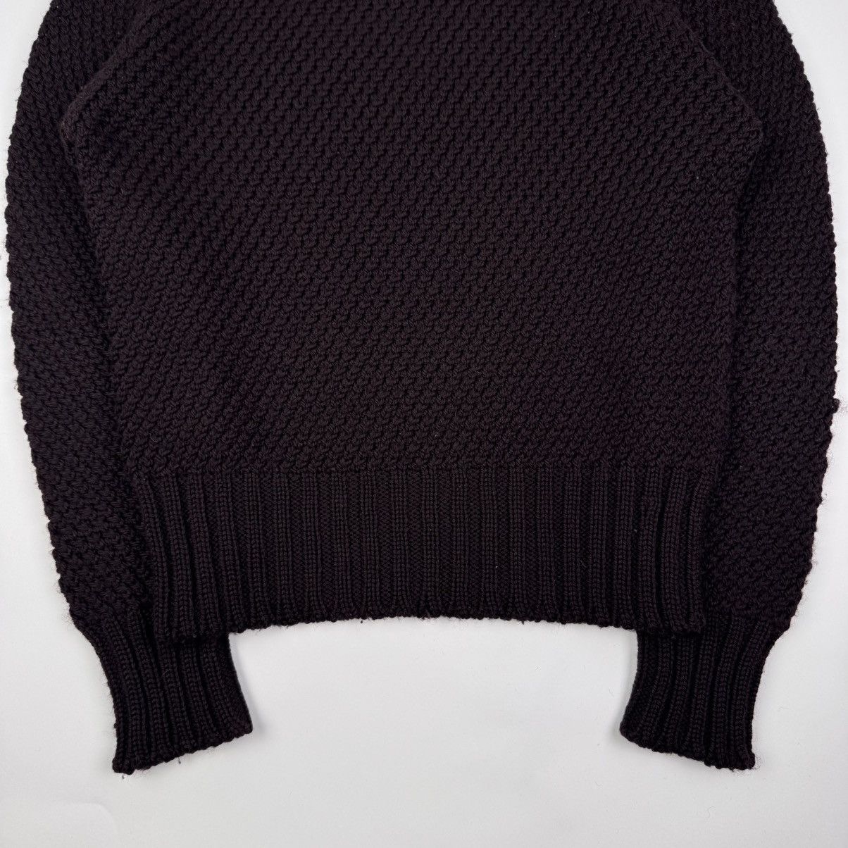 Gucci Gucci By Tom Ford Brown Chunky Wool Knit Turtleneck Sweater Size US M / EU 48-50 / 2 - 6 Thumbnail