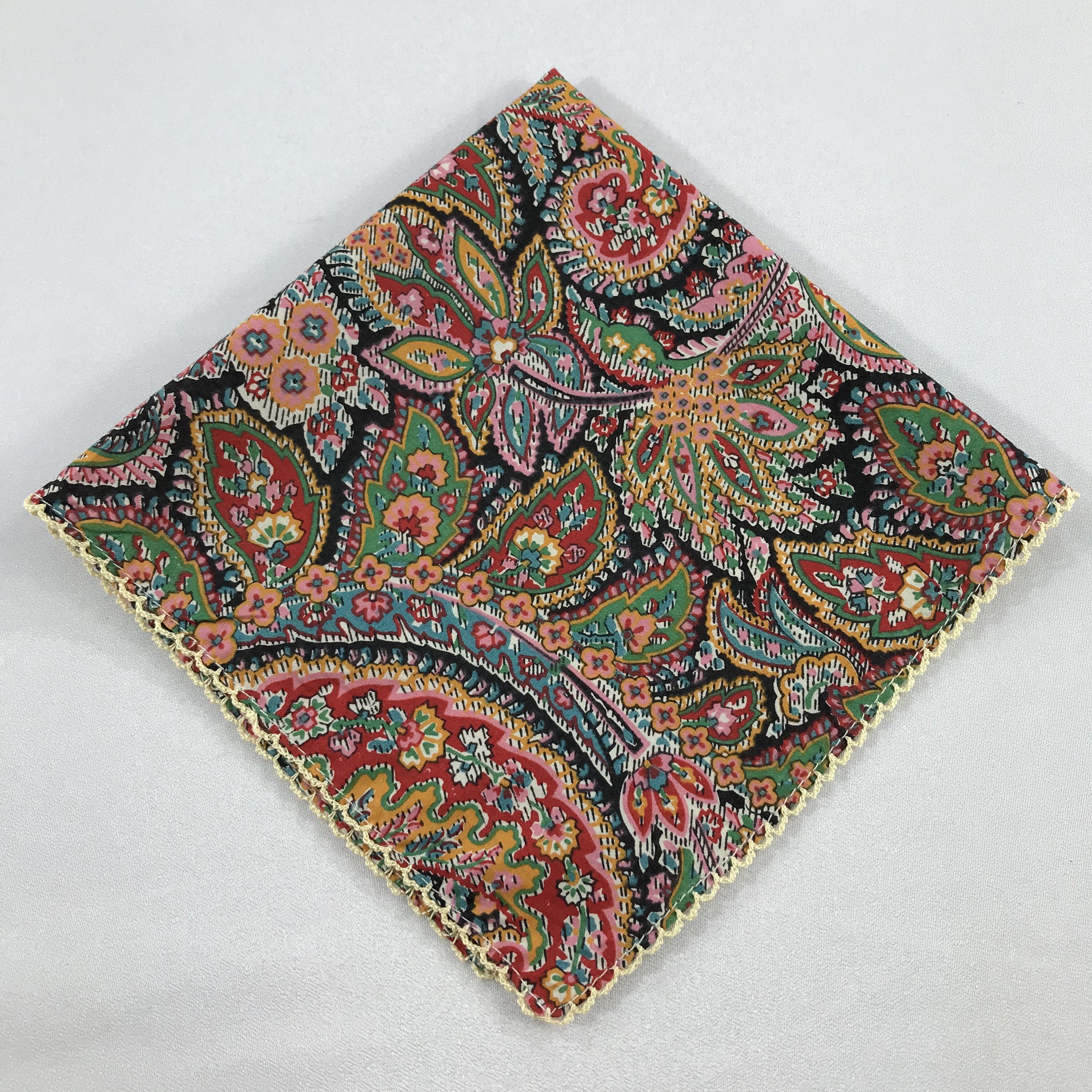 Liberty × Vintage Liberty Bandana / Handkerchief / Neckerchief - S2058 Size ONE SIZE - 3 Thumbnail