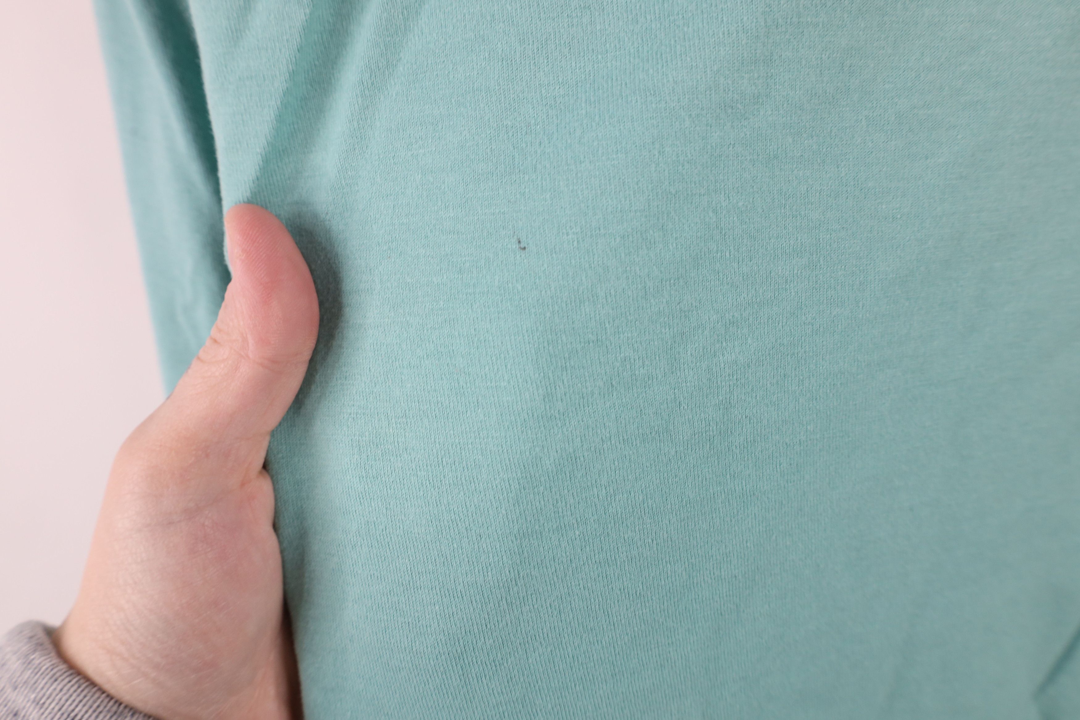 Vintage Vintage 90s Streetwear Blank Long Sleeve T-Shirt Teal Cotton Size US XXL / EU 58 / 5 - 8 Thumbnail