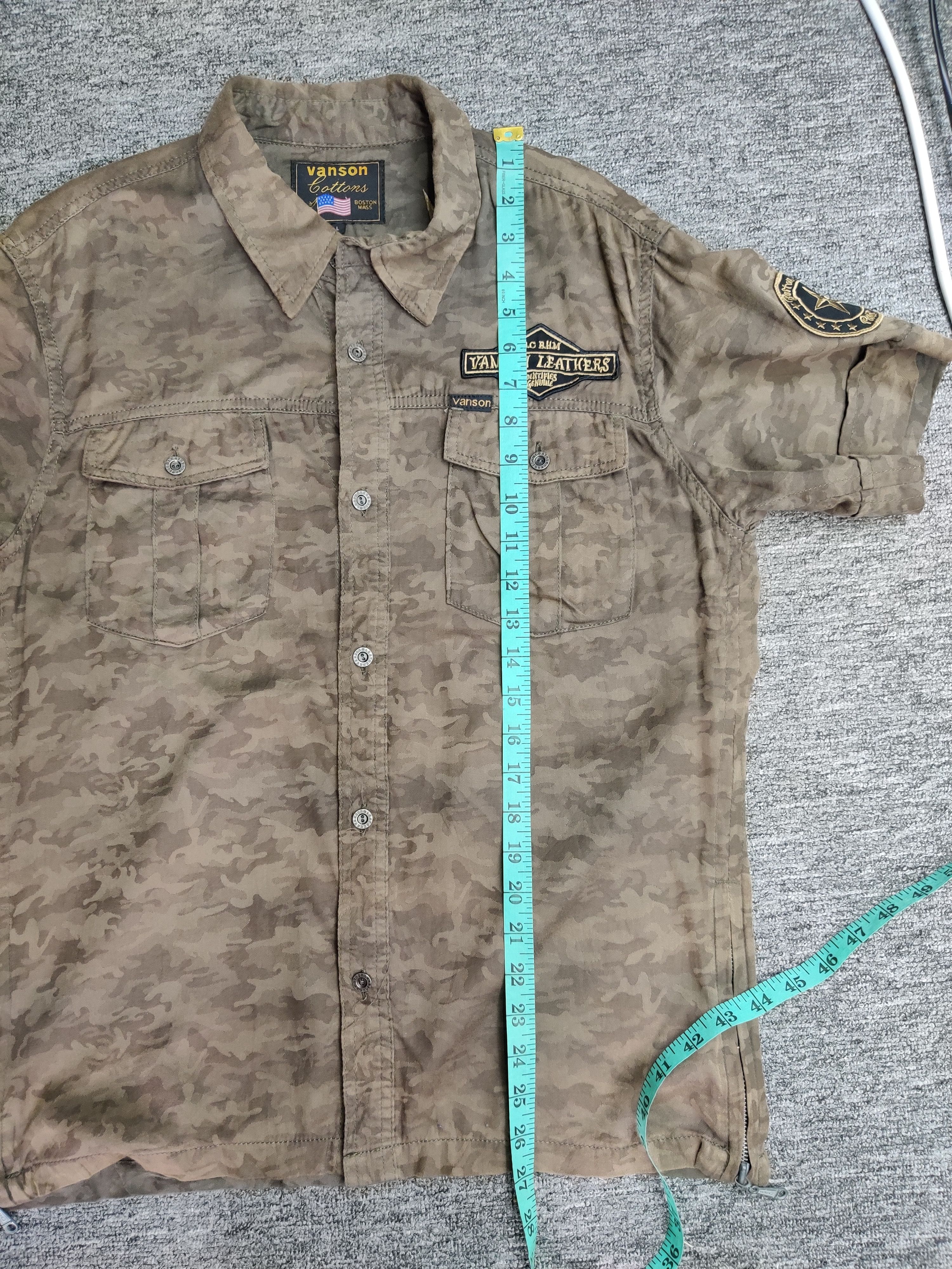 Vanson Leathers Vintage Vanson Leathers American Military Button Shirt Size US L / EU 52-54 / 3 - 15 Thumbnail