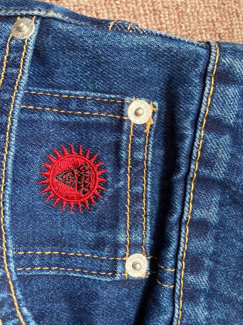 Billionaire Boys Club BBC ICE CREAM Rhinestone Flying Dog Jeans Size US 32 / EU 48 - 4 Thumbnail