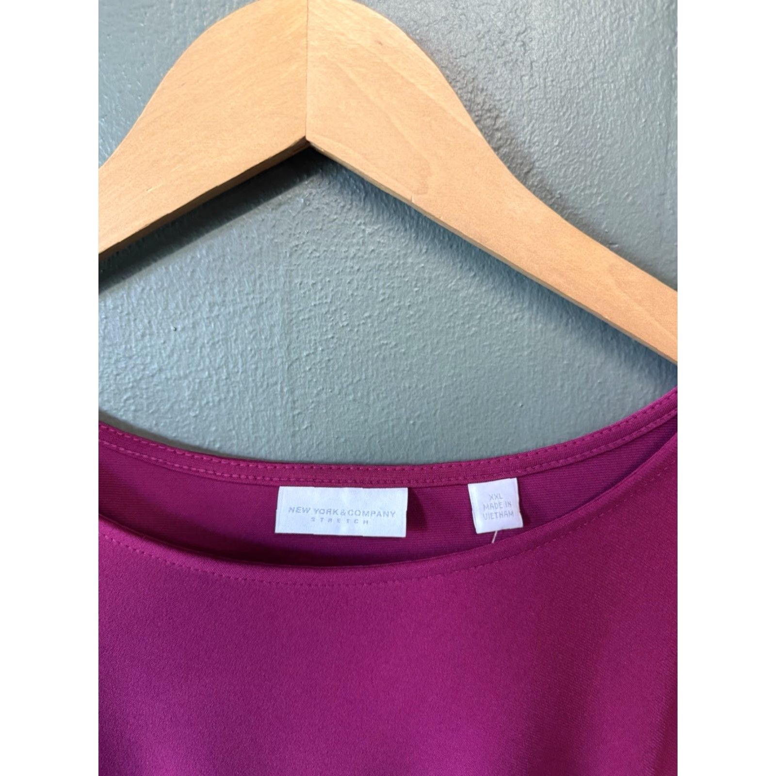 Vintage New York & Company Womens Pink Short Sleeve Long Slip Dress 2XL Size 40" / US 18 - 3 Thumbnail
