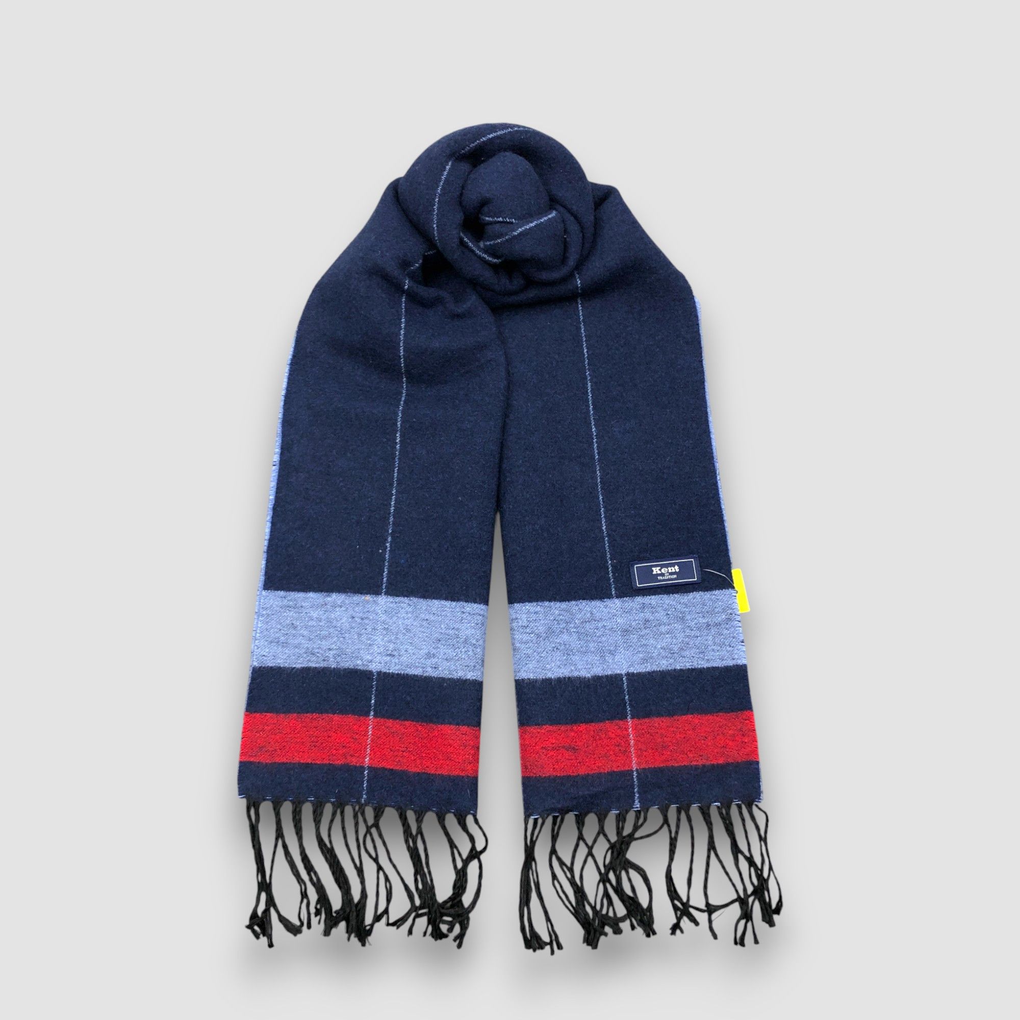 Japanese Brand Vintage Kent Scarf Muffler Wool Winter Fringe Neck Scarves Size ONE SIZE - 1 Thumbnail