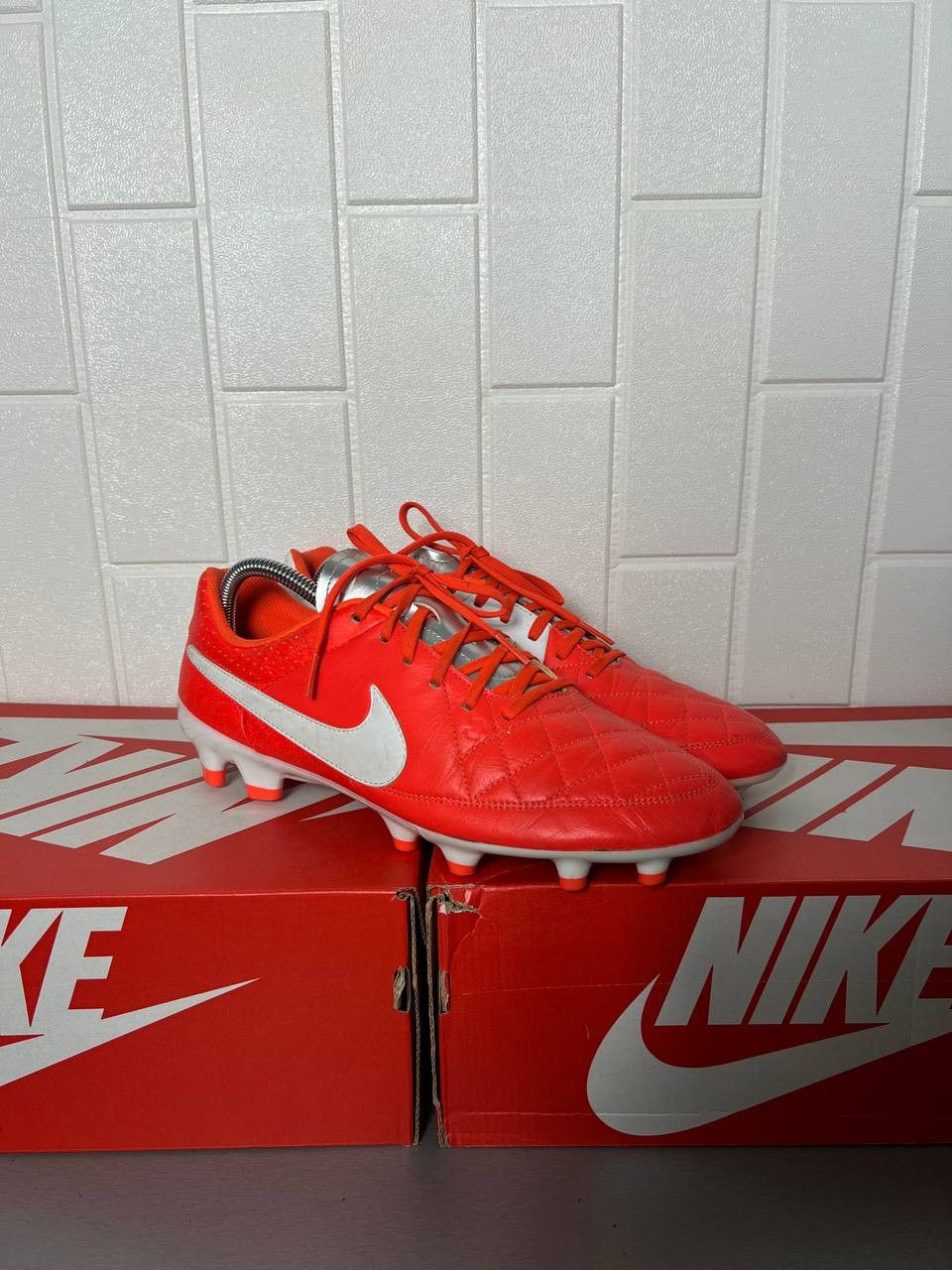 Nike VINTAGE NIKE TIEMPO FG SOCCER SHOES JERSEY BLOKECORE Y2K 90s Size US 12 / EU 45 - 3 Thumbnail