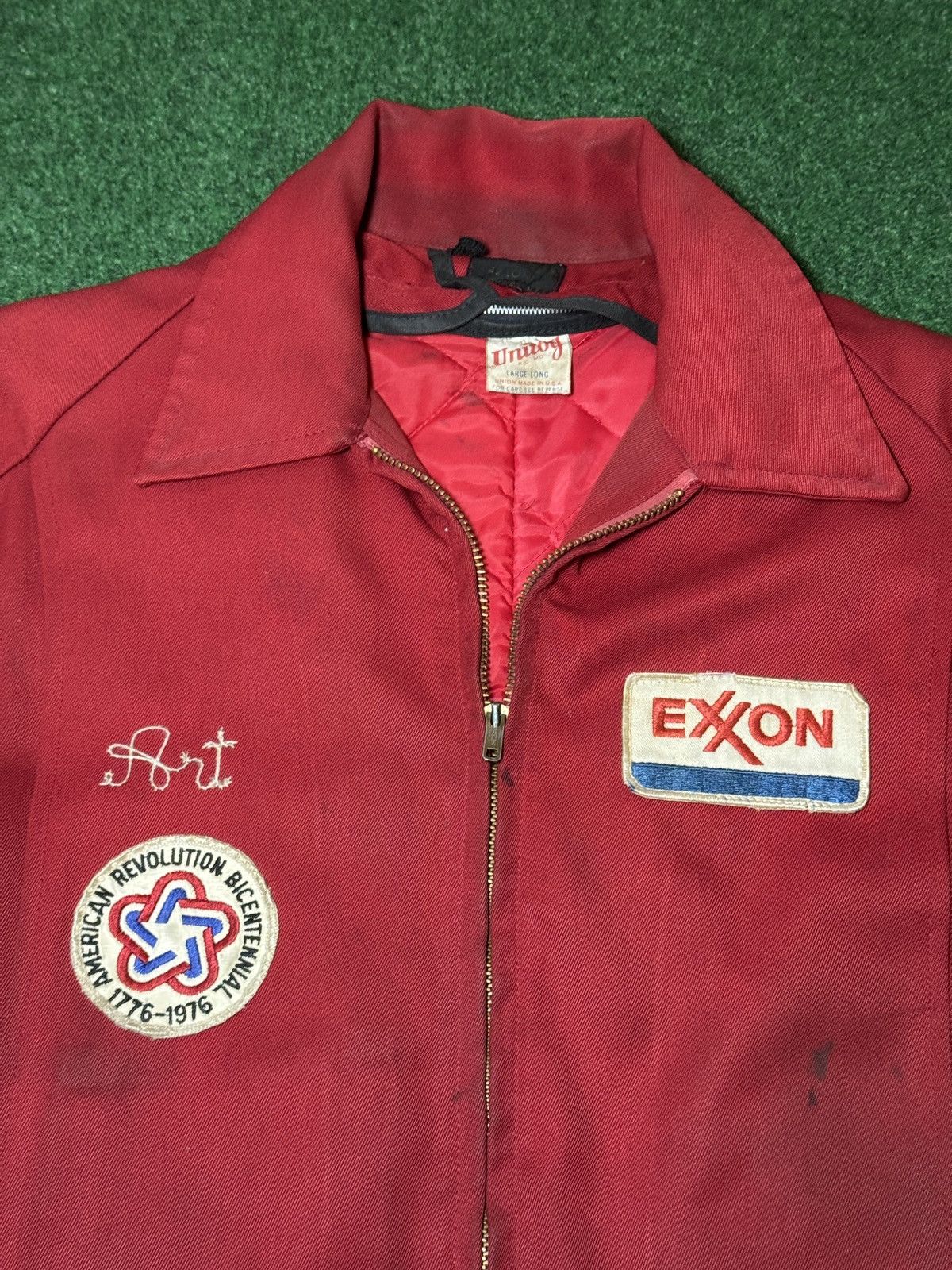 Vintage Vintage 70s Exxon Chain Stitched Art Union Made Jacket Size US L / EU 52-54 / 3 - 2 Thumbnail