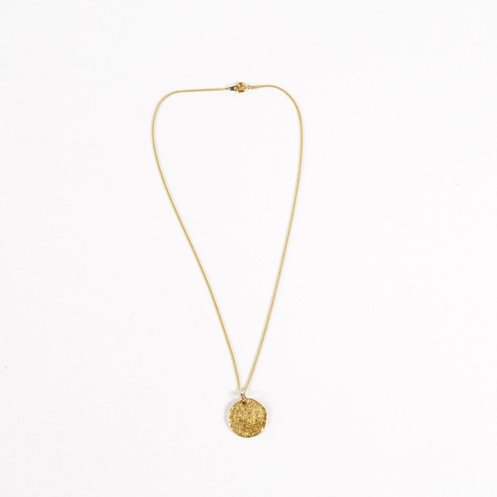 Other Replica Medieval Gold Coin Pendant Chain Necklace Token Size ONE SIZE - 4 Thumbnail