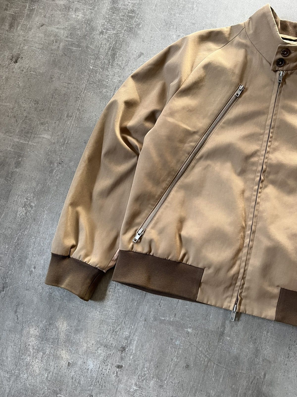 Maison Margiela Maison Margiela S/S 18 cotton silk 5 zip jacket beige rare Size US M / EU 48-50 / 2 - 2 Thumbnail