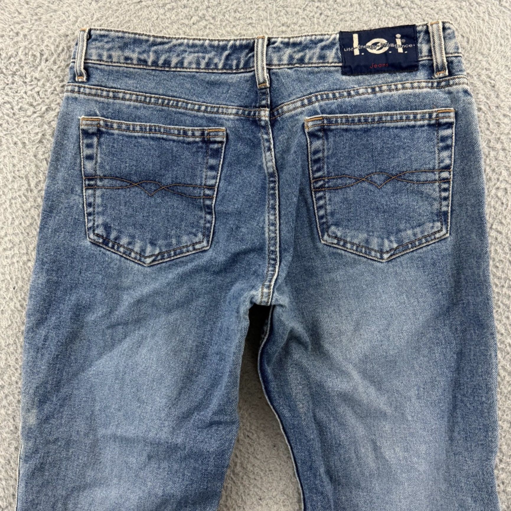 Vintage VINTAGE LEI Jeans Womens 9 Blue Light Wash Flare Leg Bootcut Denim Hipster Y2K Jeans Women 90s Bohemian Hipster Boys? Size 30" / US 8 / IT 44 - 7 Thumbnail