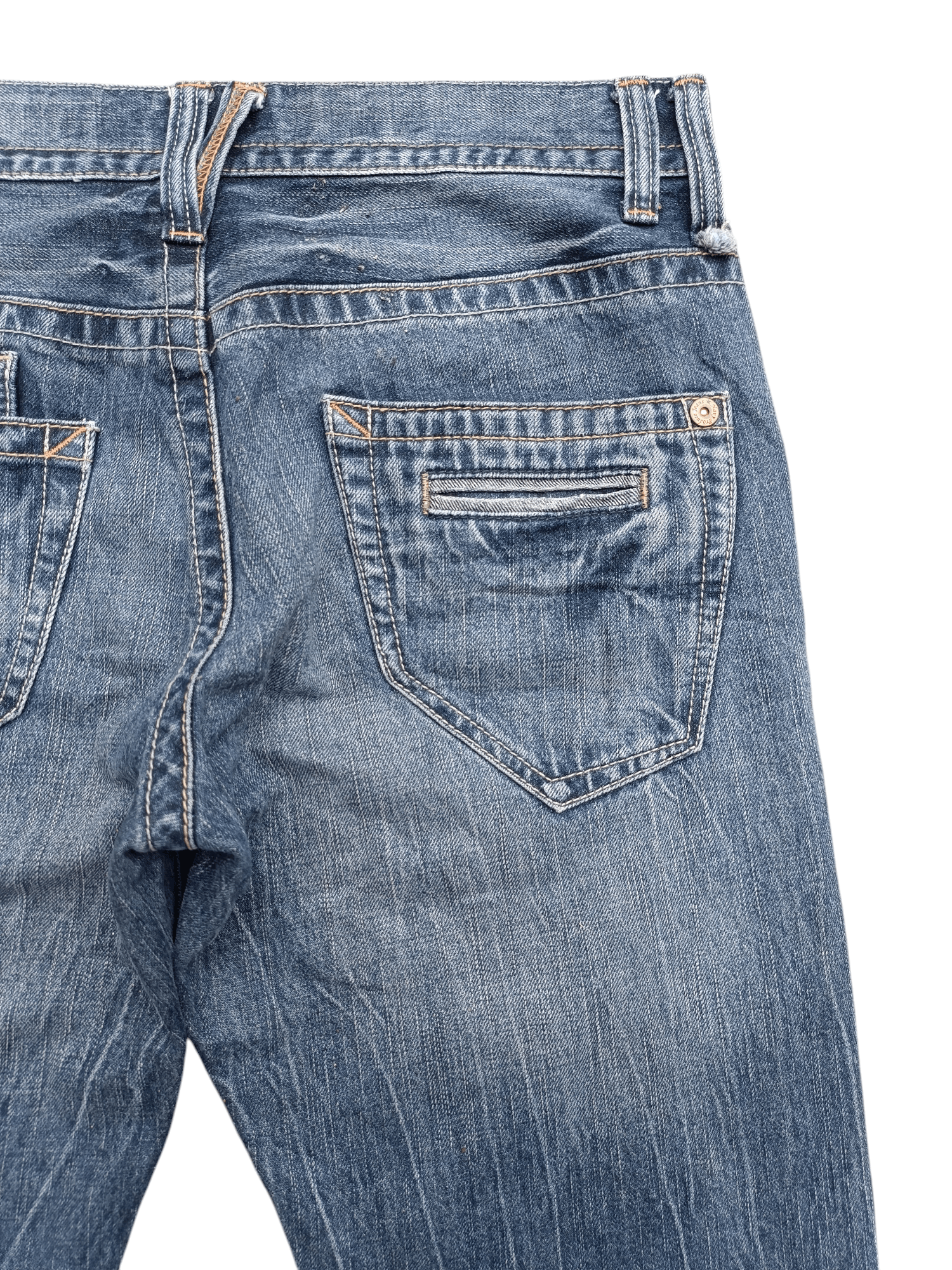 Japanese Brand Japanese Brand NavyProduce Whiskers Jeans Denim Size US 31 - 8 Thumbnail
