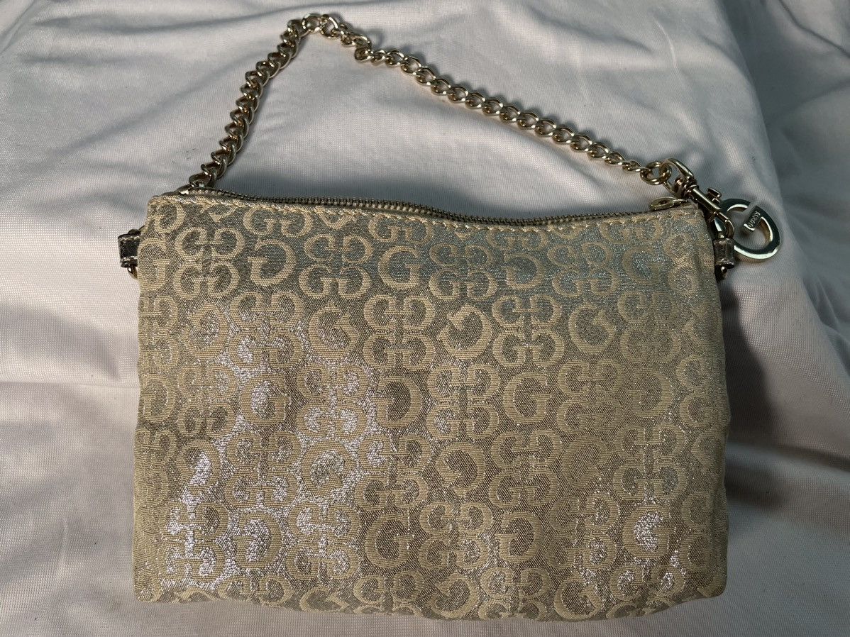 Guess Guess Logo Gold and Silver Evening Bag Size ONE SIZE - 1 Thumbnail
