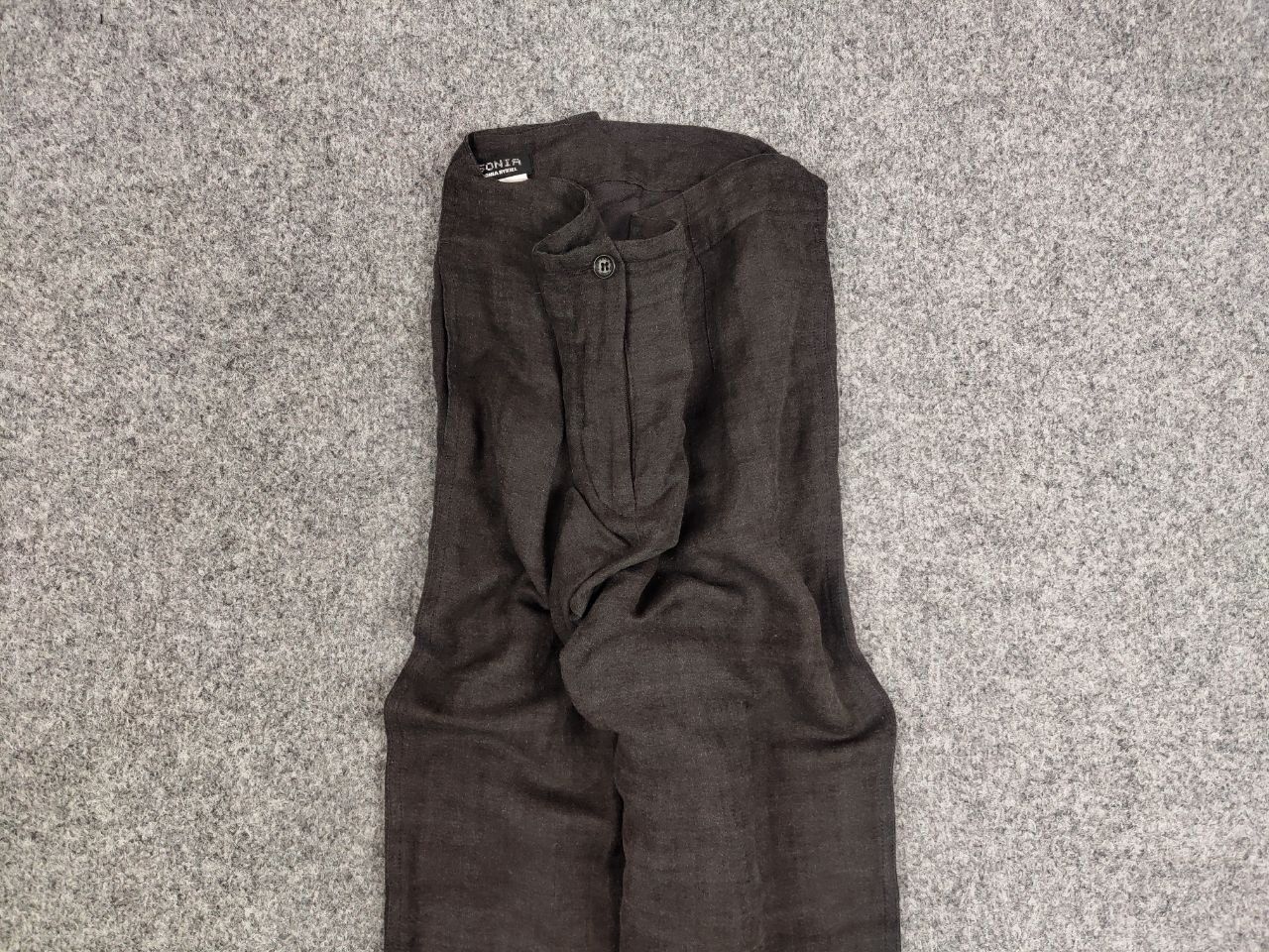 Sonia Rykiel Vintage 90's Sonia Rykiel Design Wide Leg Dark Brown Pants Size 40" / US 18 - 6 Thumbnail