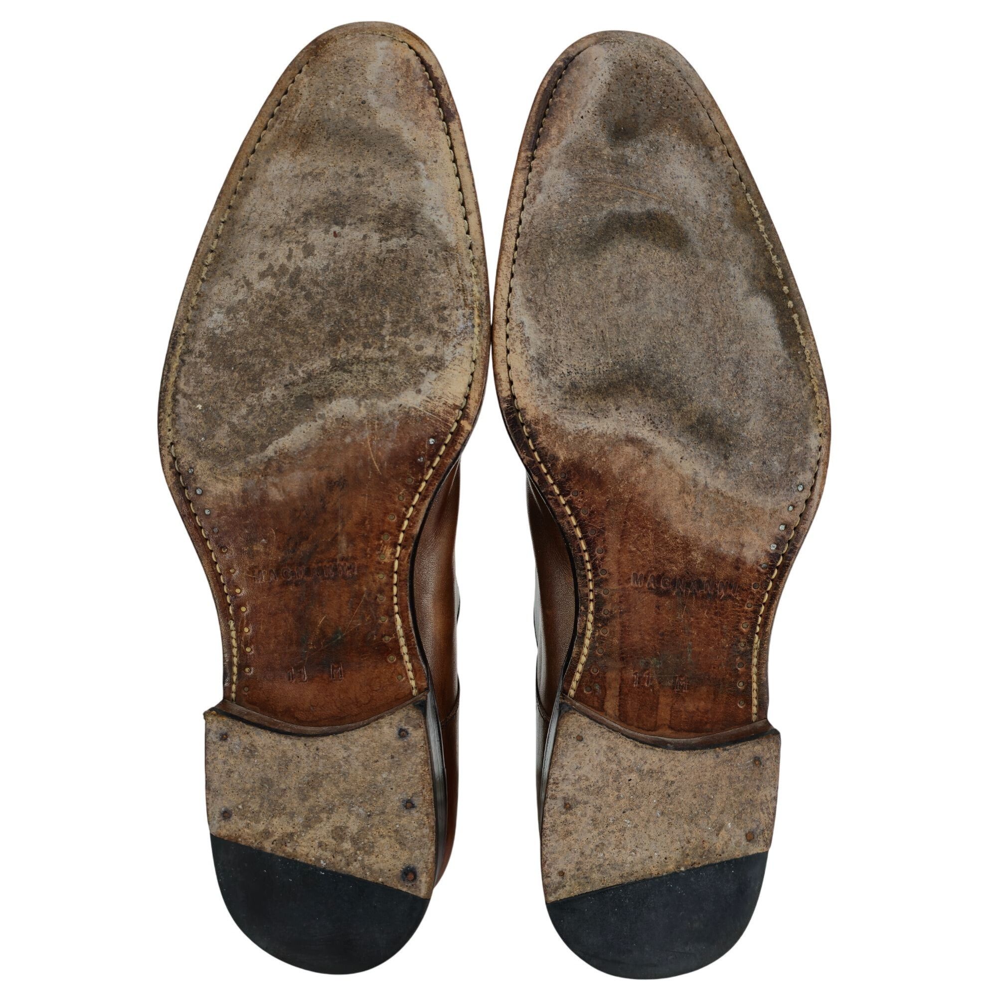 Magnanni Magnanni Spain Men's 11 Brown Leather Dress Shoes Split-toe Size US 11 / EU 44 - 3 Thumbnail