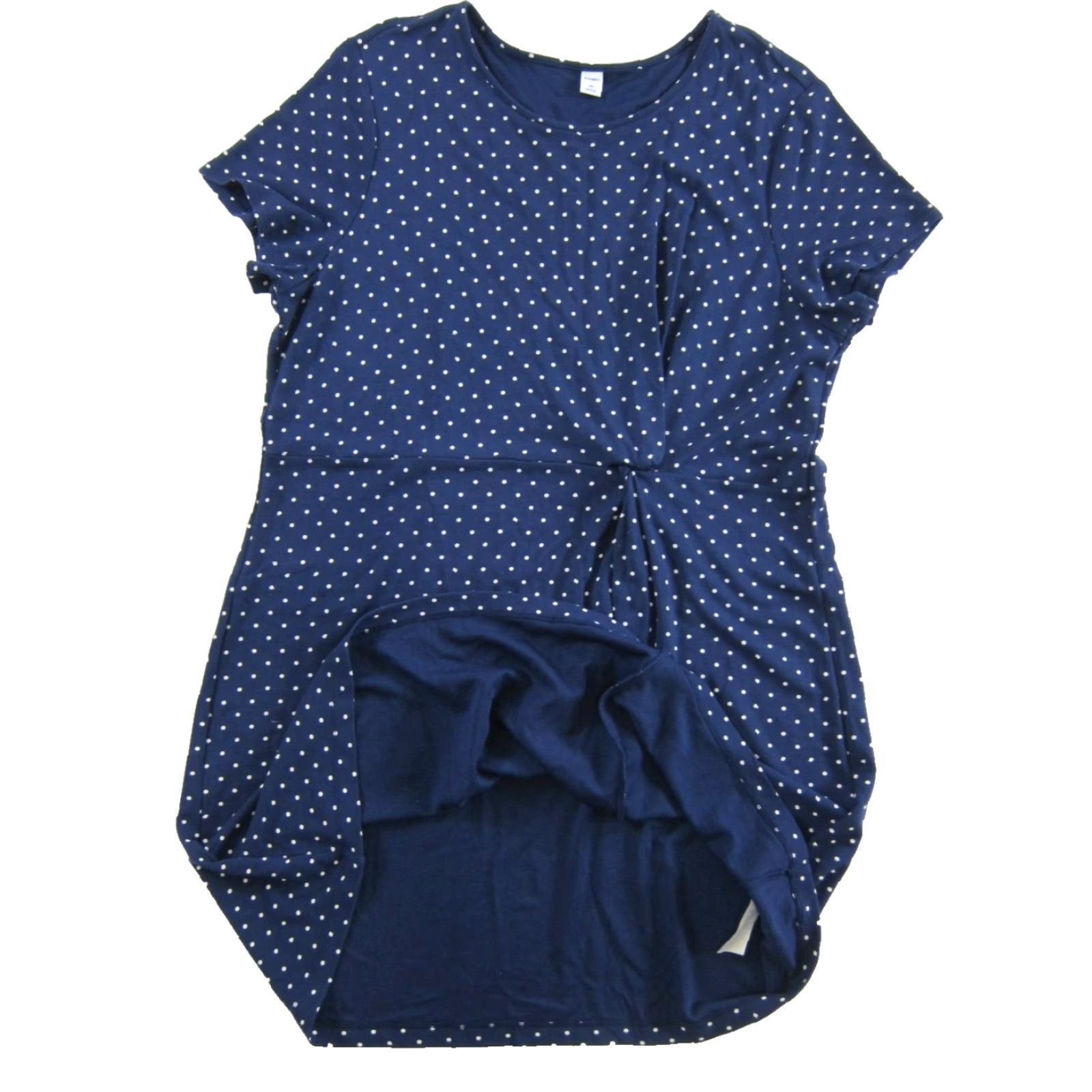 Old Navy Old Navy Navy Blue White Polka Dot Short Sleeve Sheath Dress XXL Size 40" / US 18 - 5 Thumbnail
