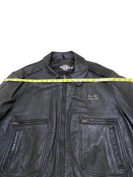 Hard Rock Cafe × Vintage Vintage Hard Rock Las Vegas Leather Jacket Size US L / EU 52-54 / 3 - 8 Thumbnail