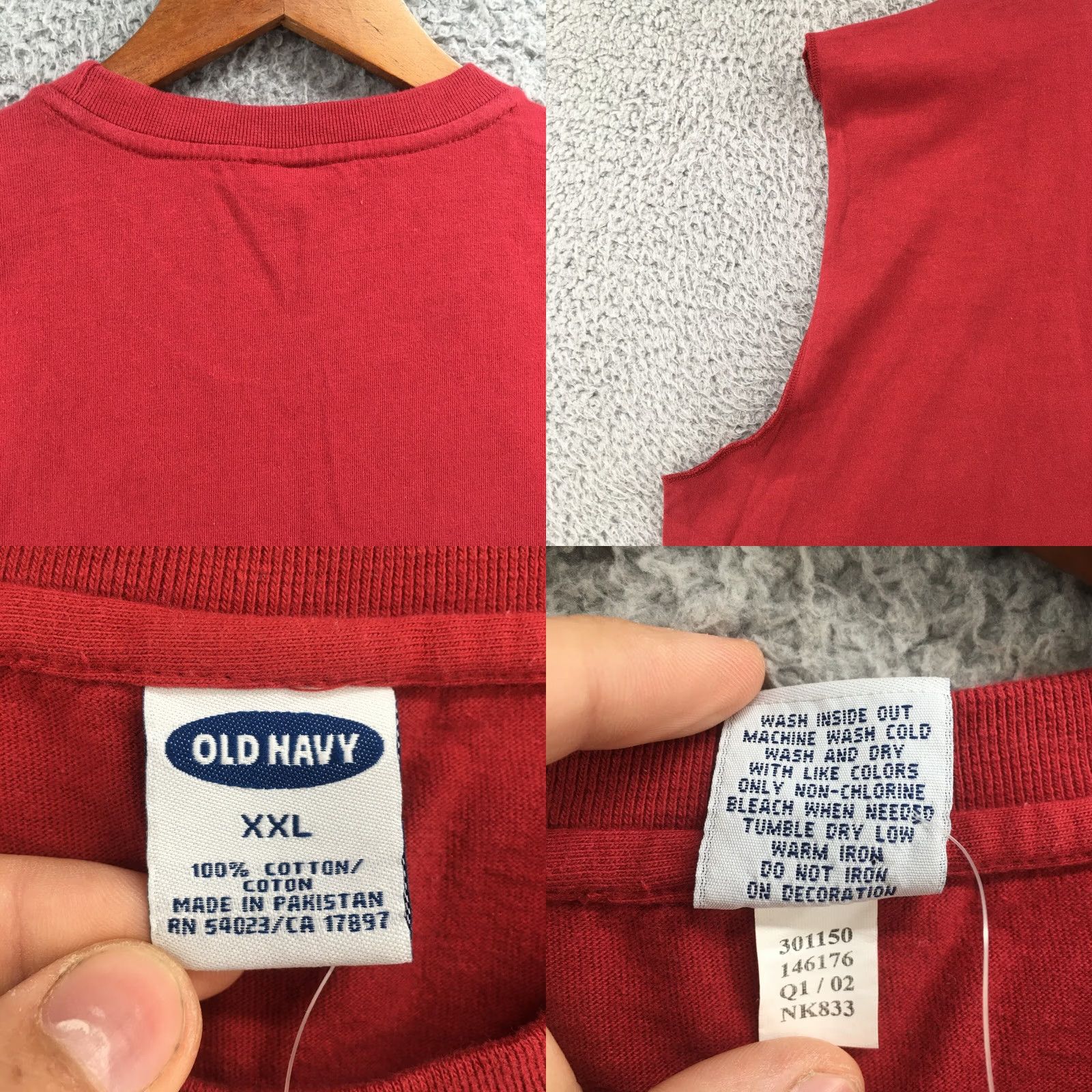 Old Navy Old Navy Vest Sleeveless Tank Top Shirt Mens XXL Crew Neck Summer Red Cotton NEW Shirt Mens XXL Red Cotton NEW Size 48R - 8 Thumbnail