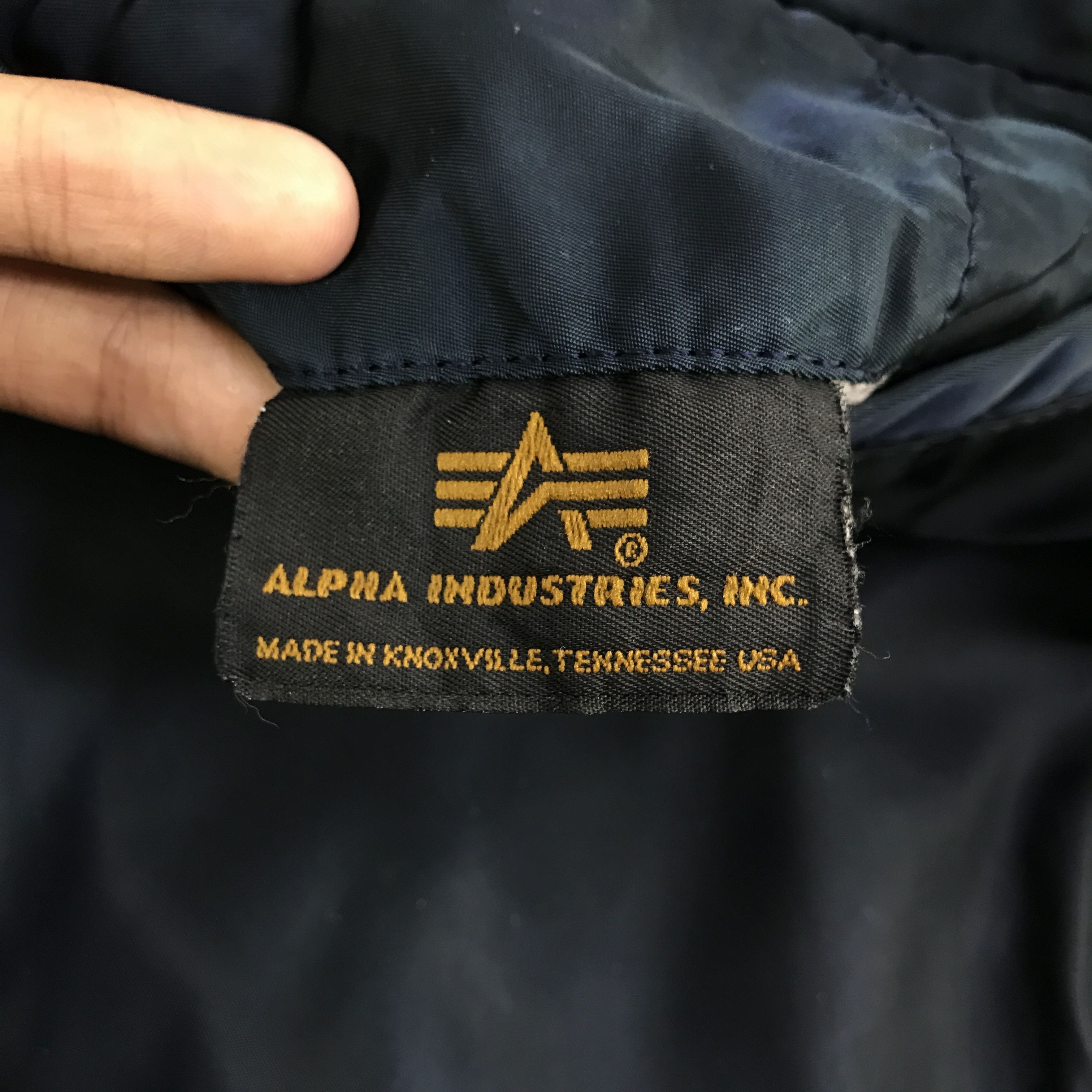 Alpha Industries Vtg Alpha Industries bombers Navy jacket K109B15 Size US M / EU 48-50 / 2 - 13 Thumbnail