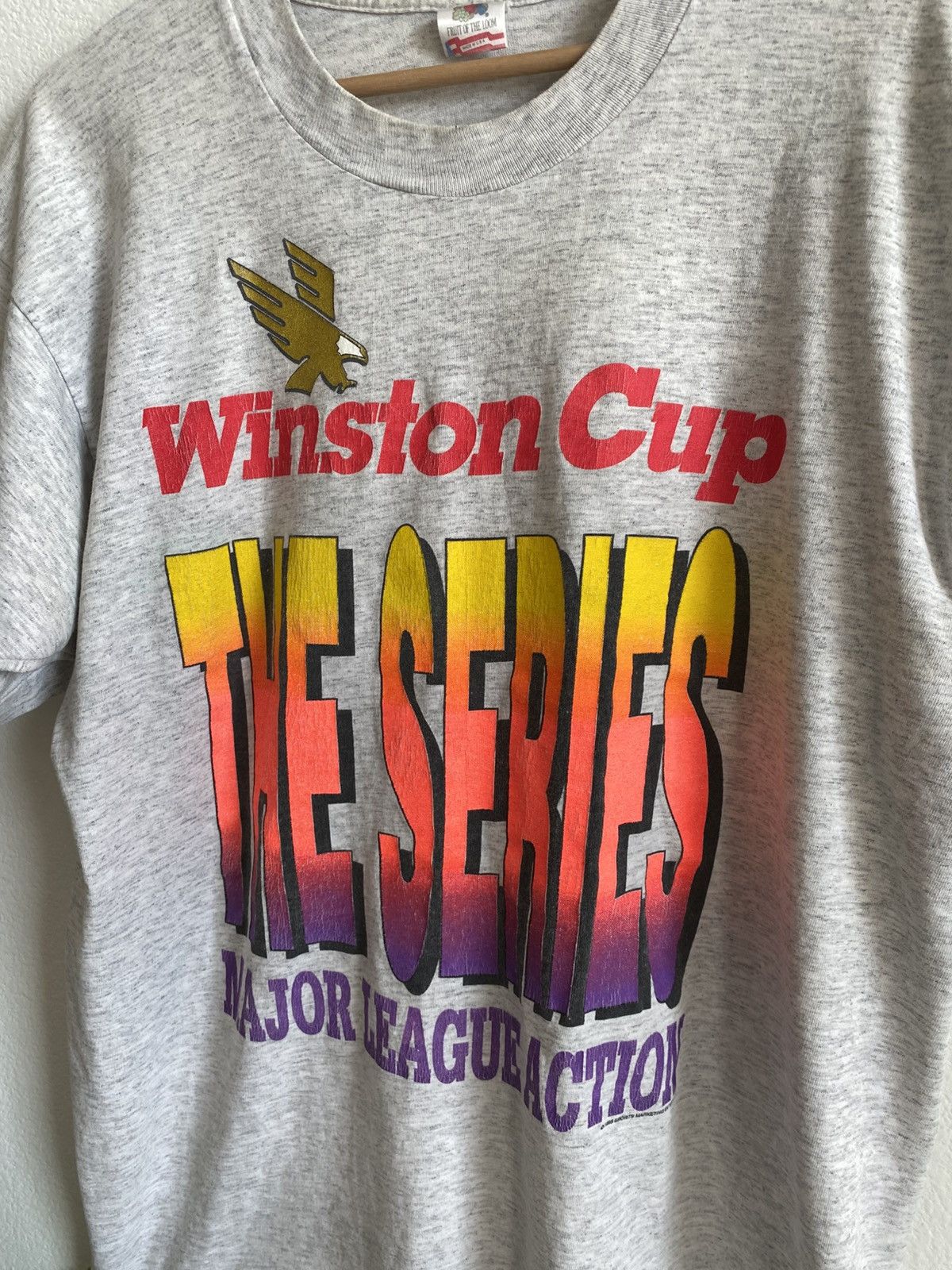 NASCAR Vintage 90s Winston Cup Racing Single Stitch Tee Size US XL / EU 56 / 4 - 4 Thumbnail