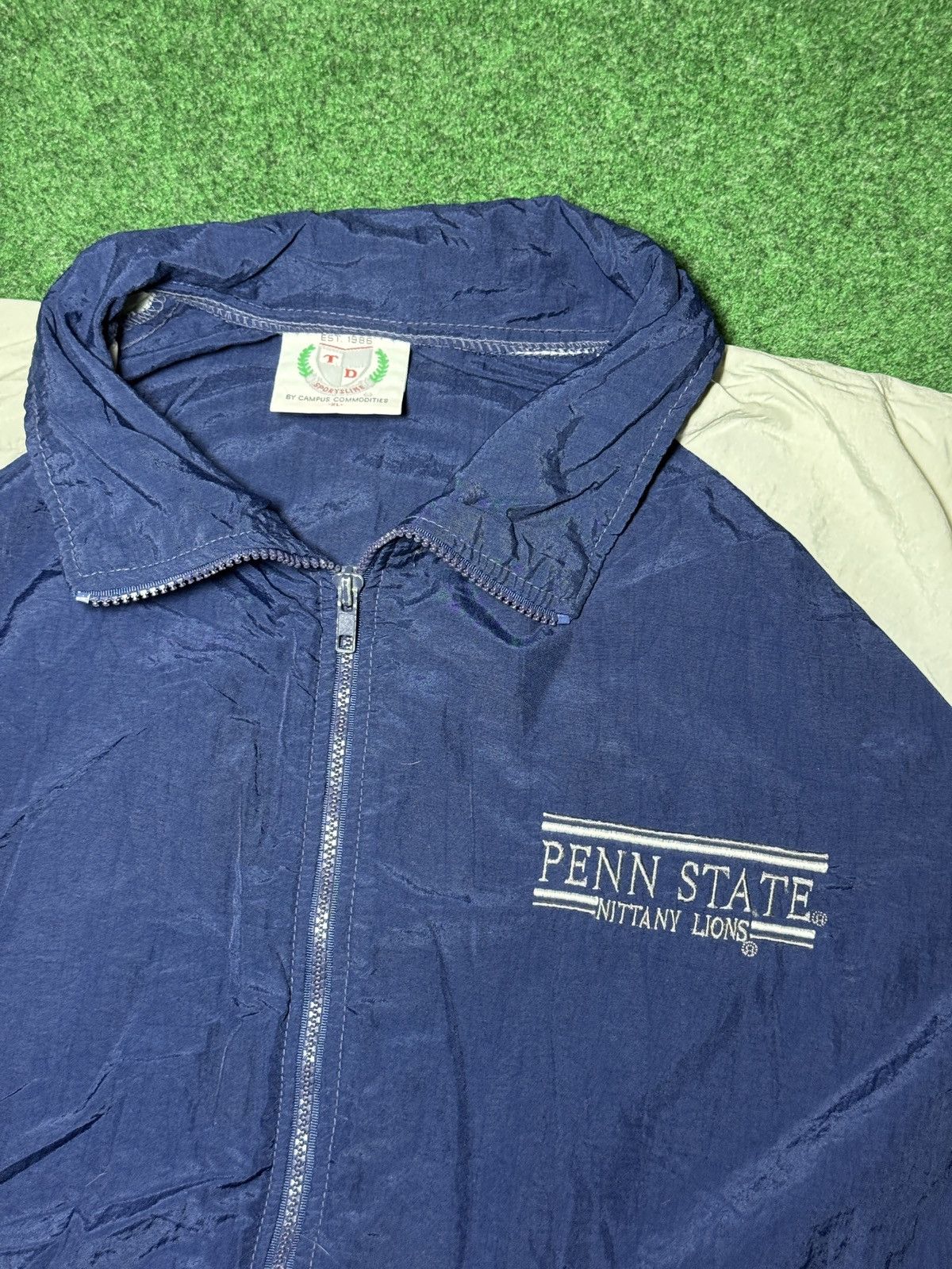 NCAA × Vintage Vintage 90s Penn State Nittany Lions Lightweight Windbreaker Size US XL / EU 56 / 4 - 2 Thumbnail
