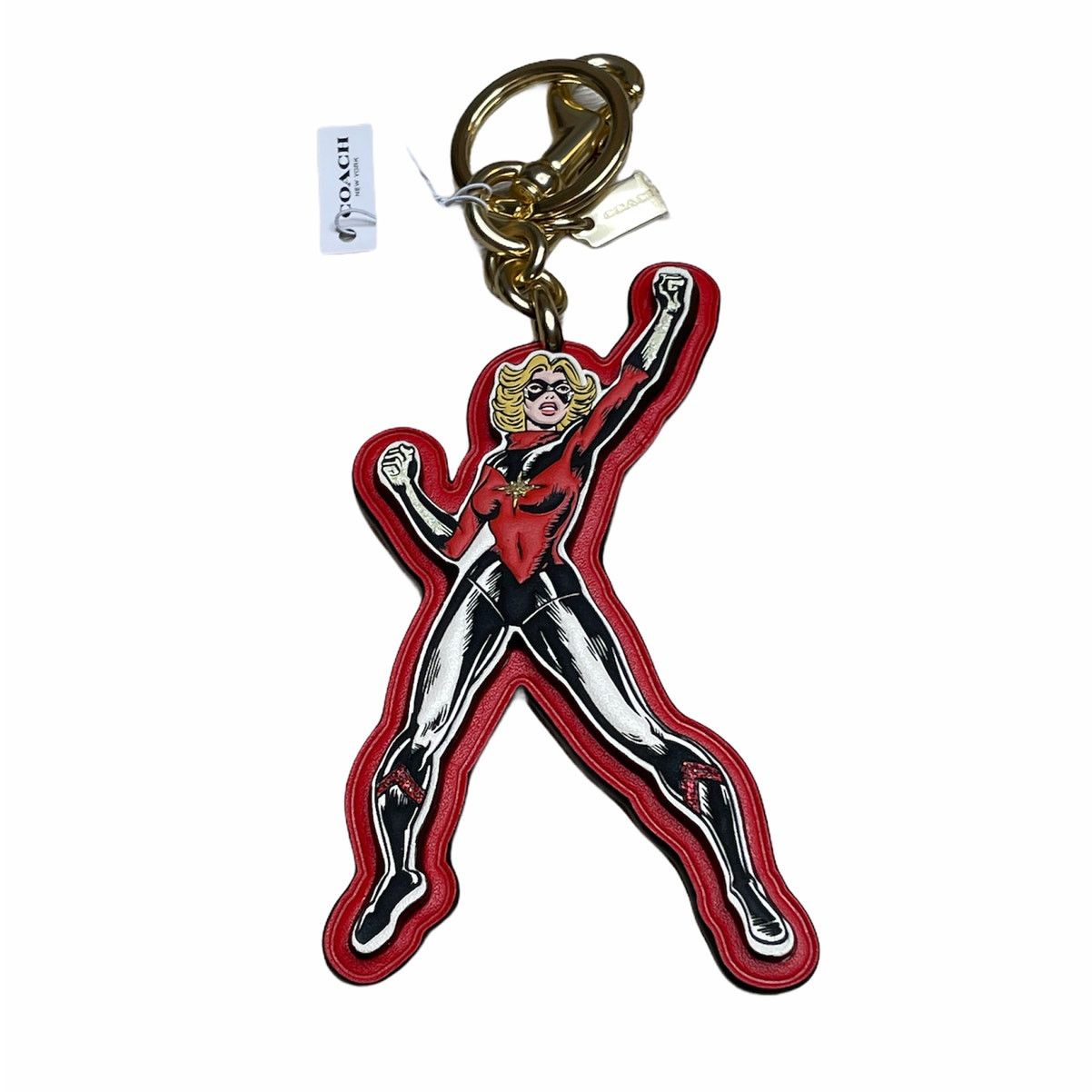 Coach Coach Marvel Carol Danvers Key Fob Bag Charm Key ring Size ONE SIZE - 1 Thumbnail