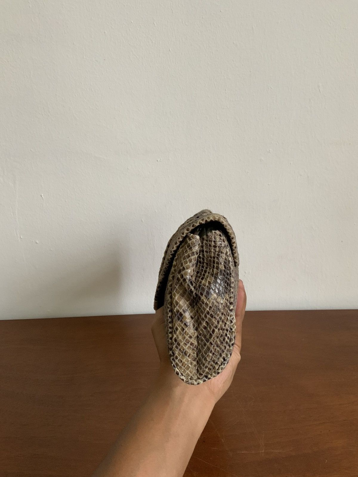 Banana Republic Banana Republic Python Leather Clutch Bag Size ONE SIZE - 4 Thumbnail
