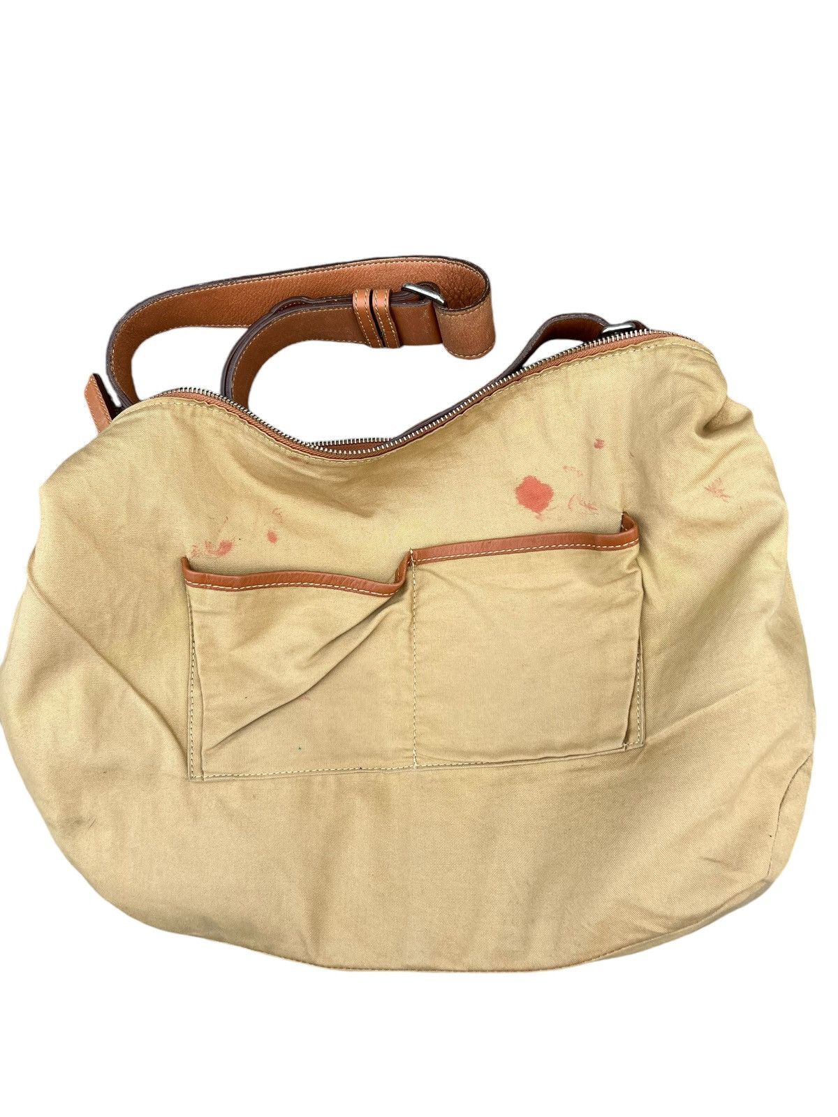 Leather Vintage Tsuchiya Kaban Distressed Muddy Patina Leather Bag Size ONE SIZE - 23 Thumbnail