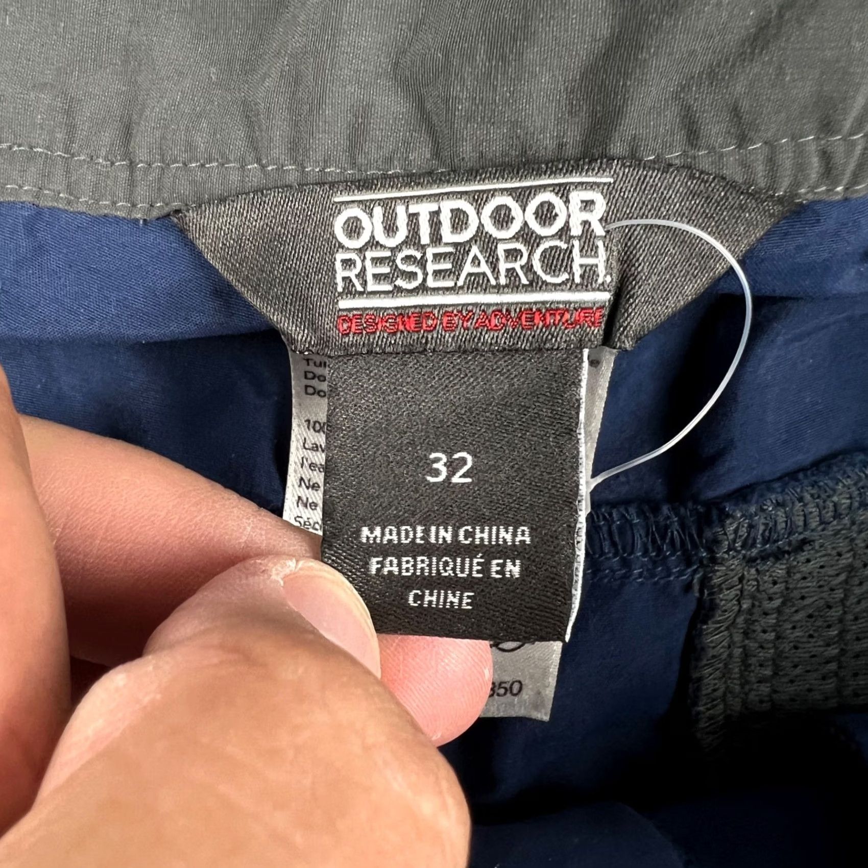 Outdoor Research Outdoor Research Equinox Convertible Pants Lightweight 32x30 Mens Blue Hiking - Premium Quality Size US 32 / EU 48 - 3 Thumbnail