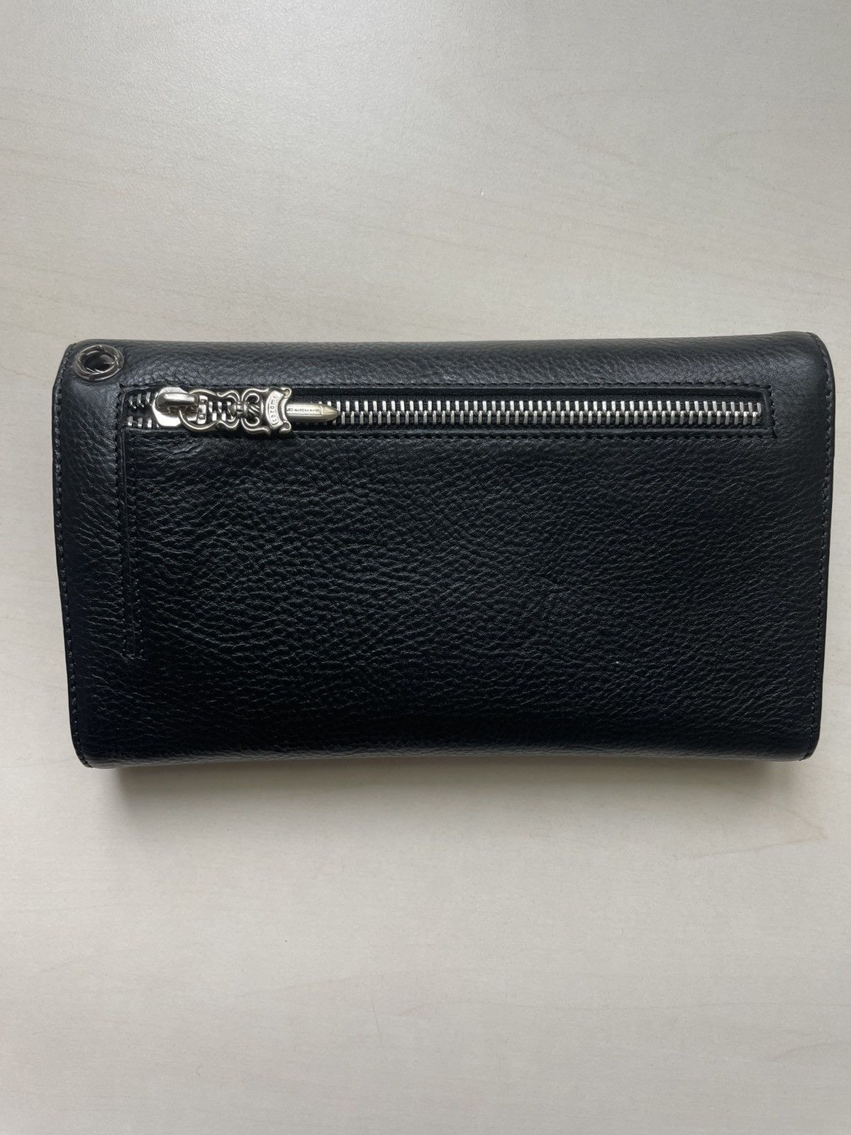 Chrome Hearts Chrome Hearts Wave Cross Ball Heavy Leather Long Wallet Size ONE SIZE - 12 Thumbnail