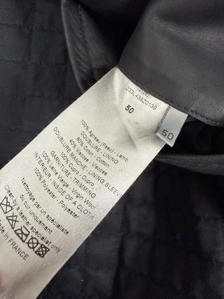 Dior 2010s Dior Black Premium Lamb Leather Jacket Size US M / EU 48-50 / 2 - 13 Thumbnail