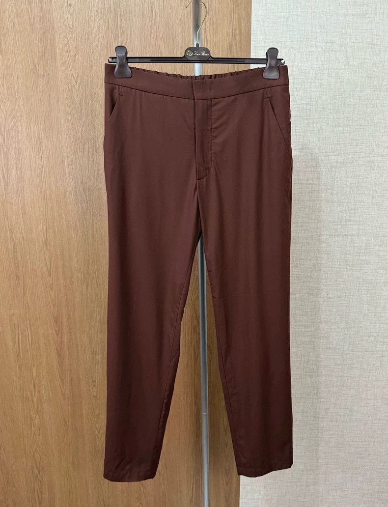 Loro Piana Loro Piana Brown Casual Silk-blend Pants Size US 34 / EU 50 - 1 Thumbnail