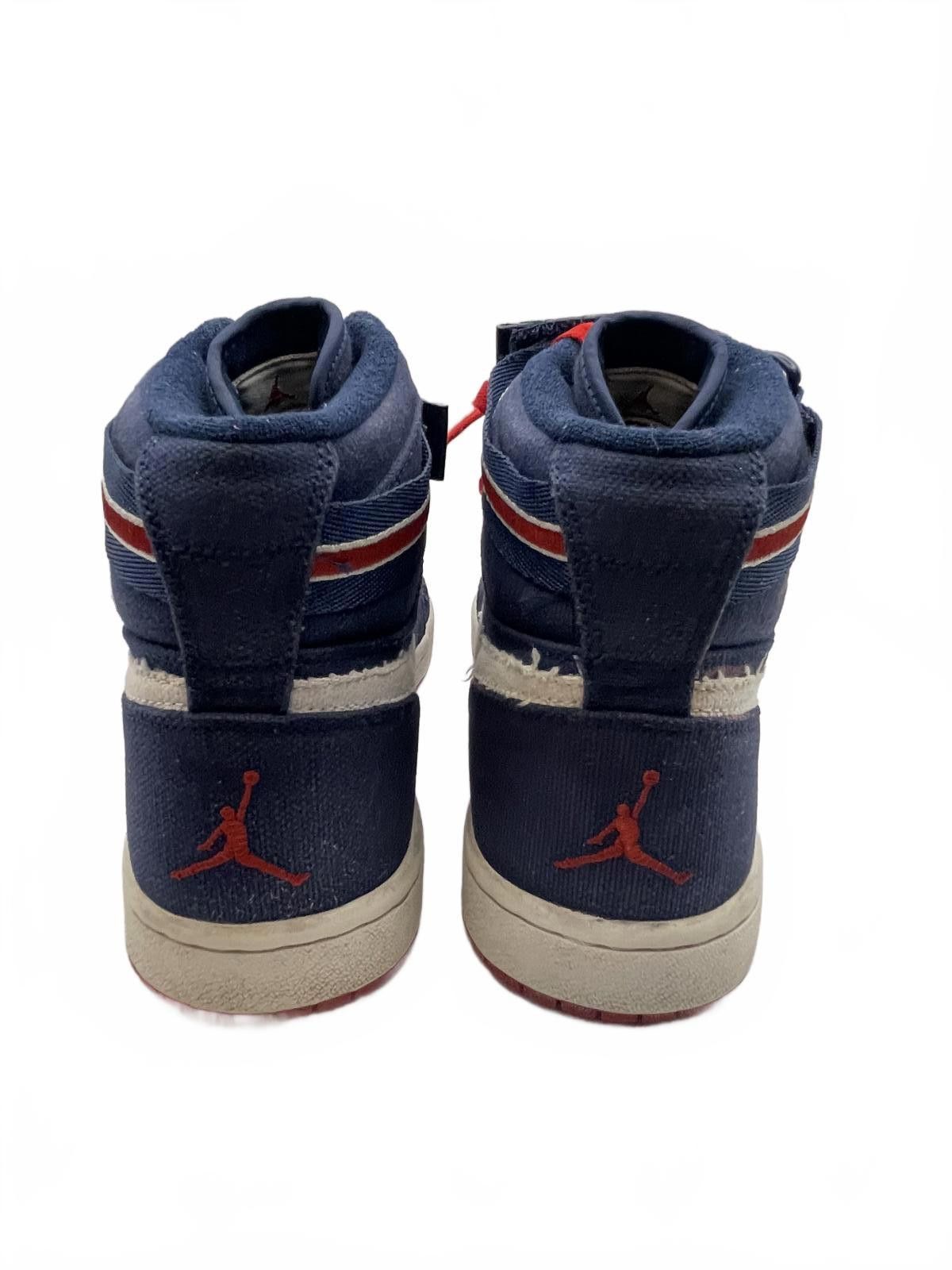 Nike Nike Air Jordan 1 Hi Strap Sneakers Men 11 Midnight Navy Red Size US 11 / EU 44 - 2 Thumbnail