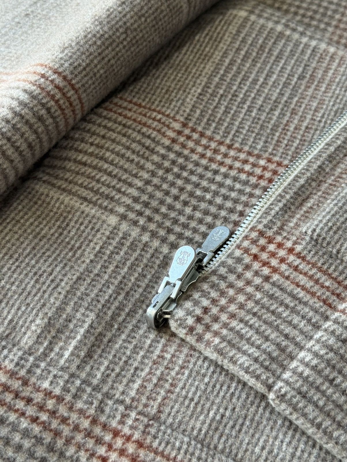 Brunello Cucinelli Brunello Cucinelli Reversible Bomber Jacket Cashmere Plaid Size US L / EU 52-54 / 3 - 16 Thumbnail
