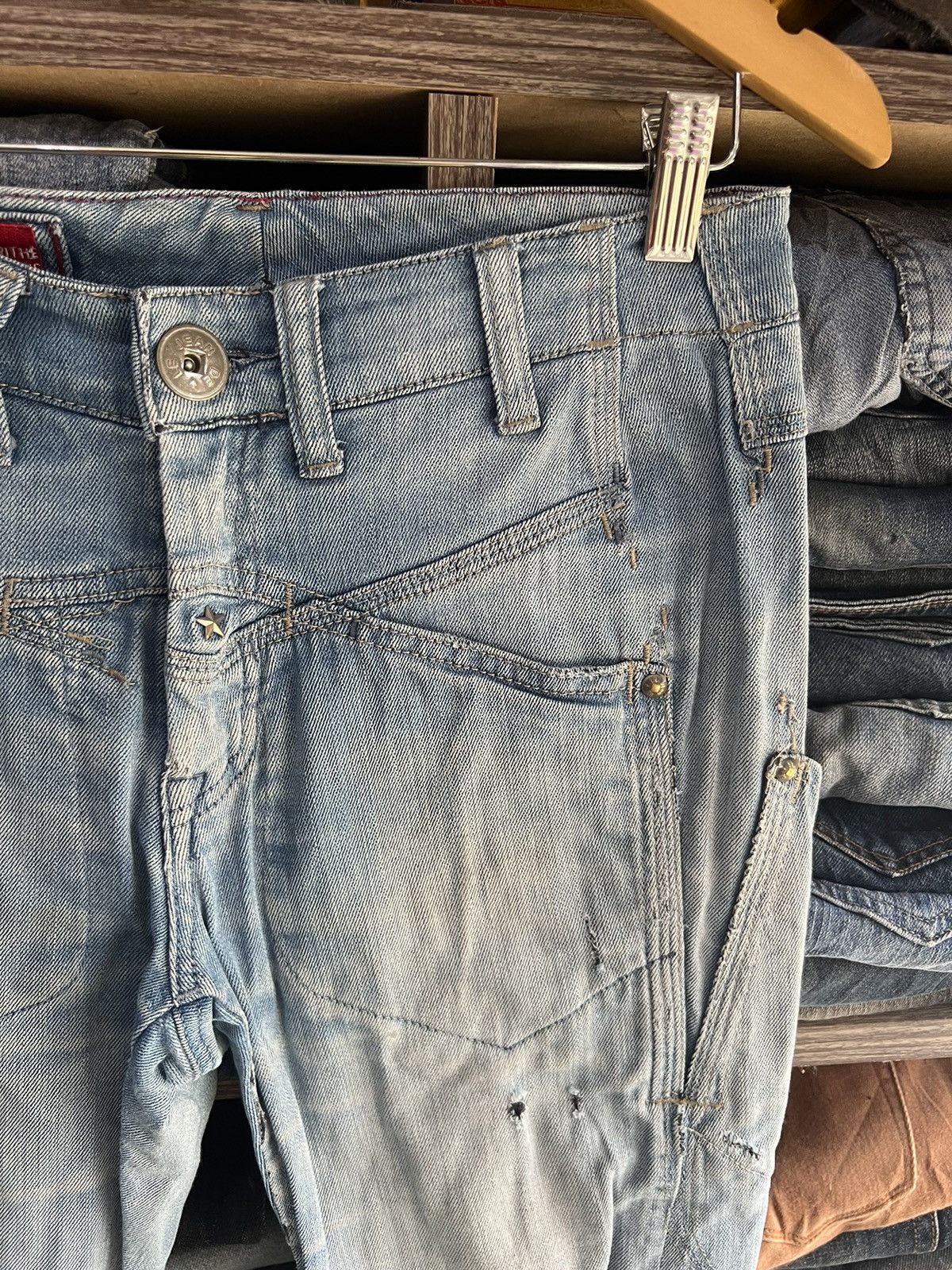 Marithe + Francois Girbaud 🔥Rare Marithe Francois Girbaud Distressed Denim Size US 30 / EU 46 - 5 Thumbnail