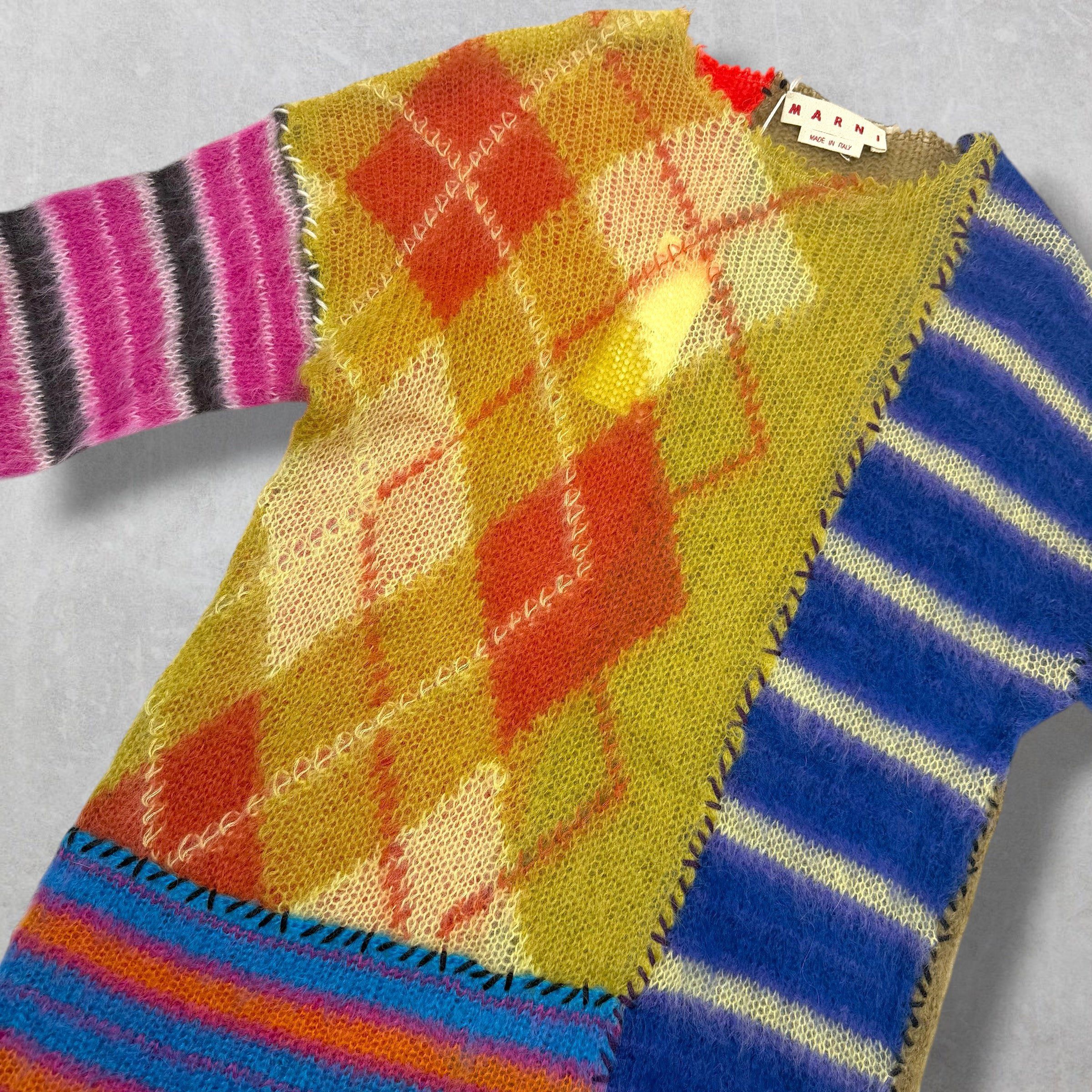 Marni Marni Argyle Mohair-Blend Sweater 50 (L) Size US L / EU 52-54 / 3 - 3 Thumbnail