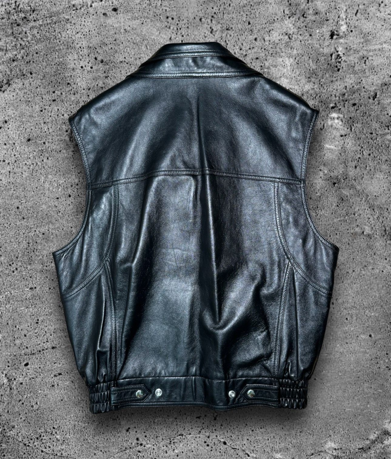 Celine × Hedi Slimane 「LIMITED TIME」CELINE “FW22 SLEEVELESS LEATHER JACKET” Size US M / EU 48-50 / 2 - 10 Thumbnail