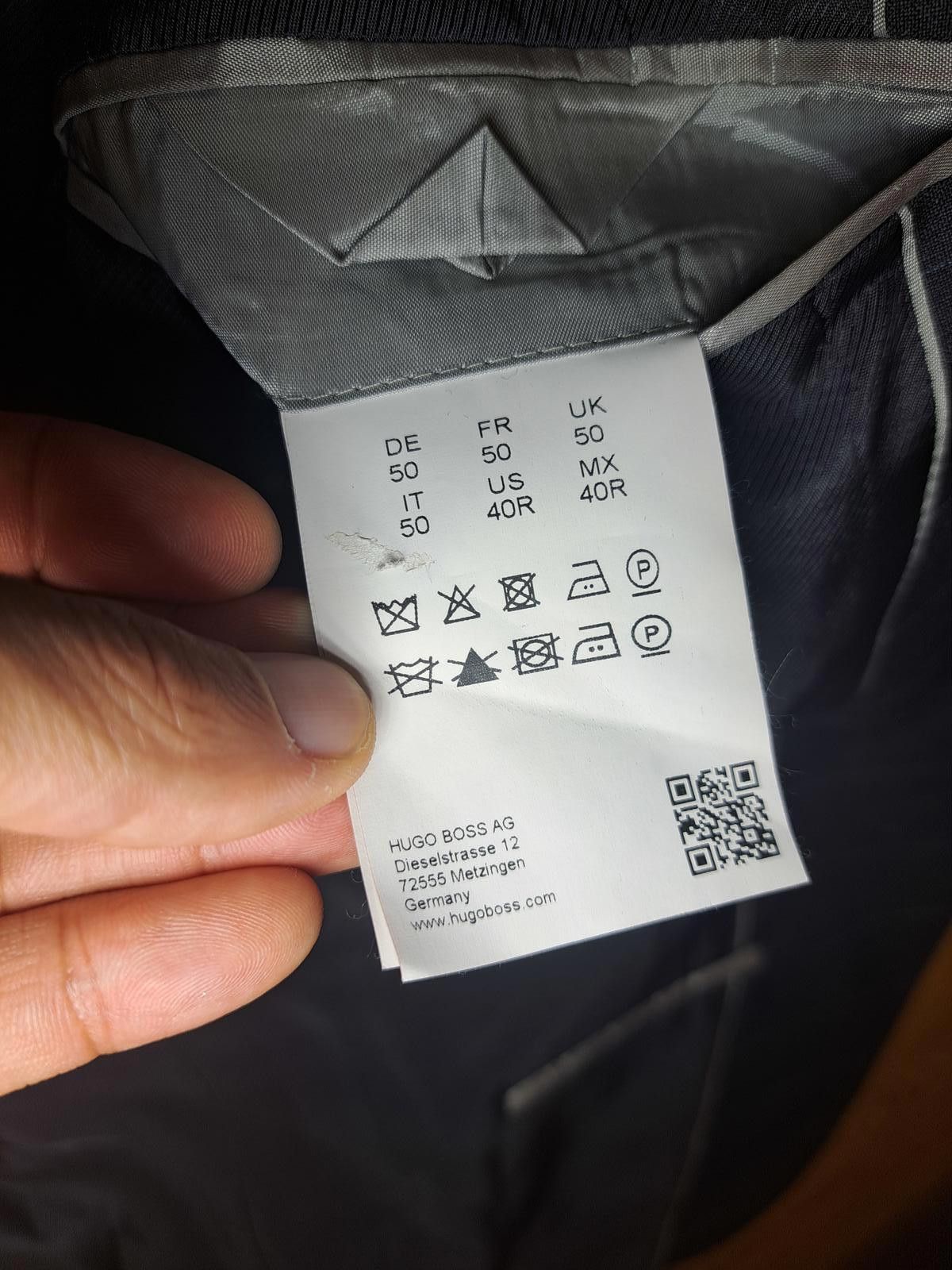 Other Hugo Boss Sport Coat 40R Brown Gray Windowpane Virgin Wool Size 40R - 4 Thumbnail