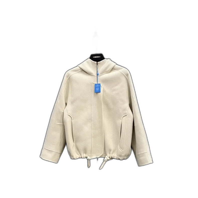 MaxMara Beige Hooded Jacket Size 32