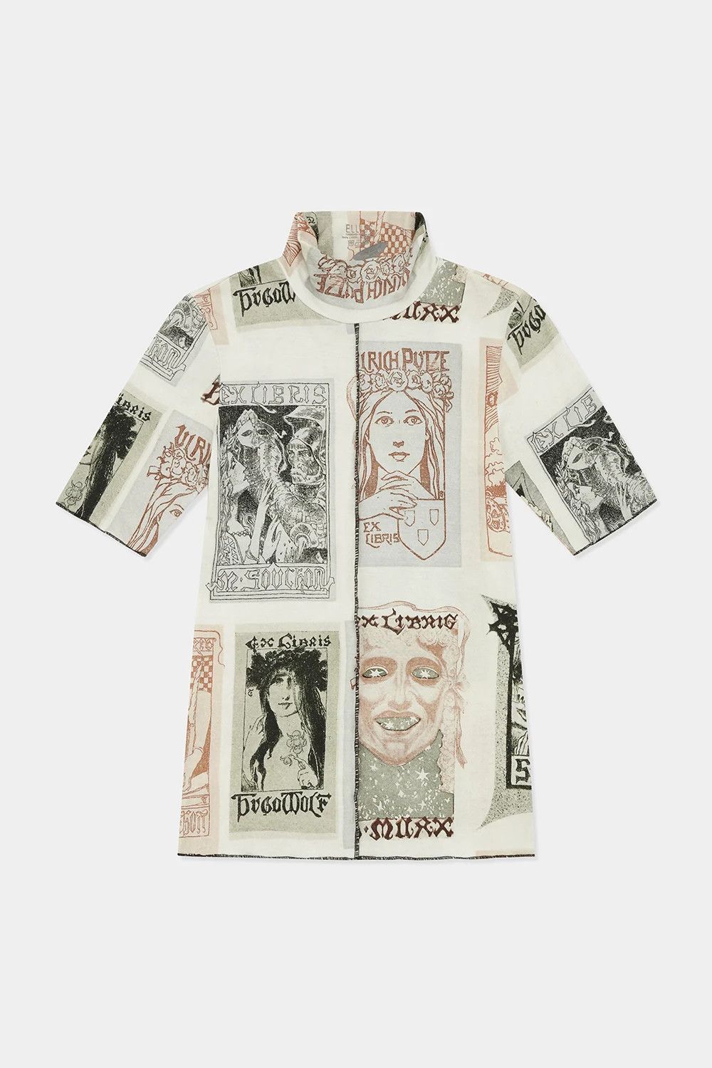 o1mle0325 Ex Libris Short Sleeve T-Shirt in Multicolor