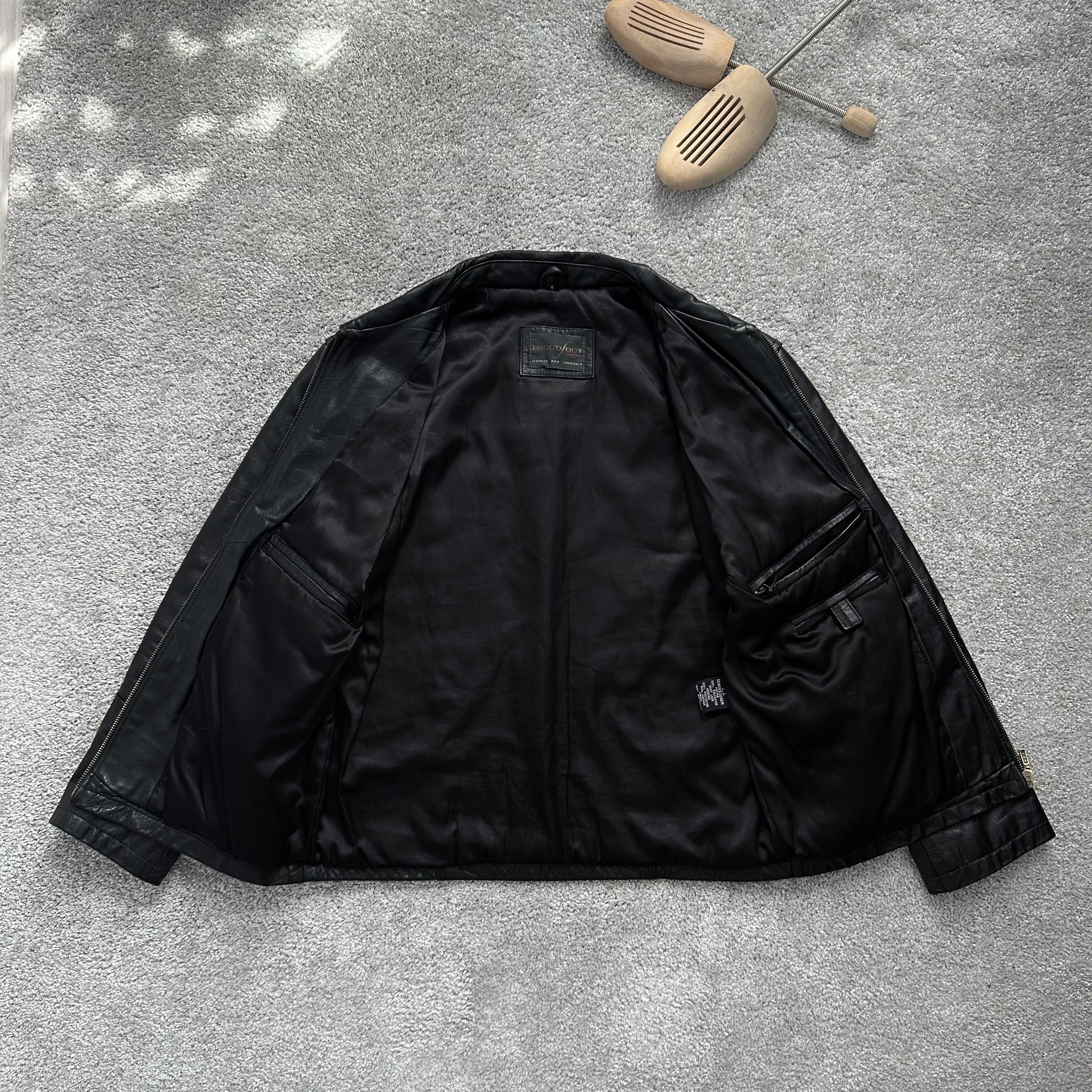 Genuine Leather Fat 100% Genuine Leather Vintage Black Avant Garde Jacket Size US S / EU 44-46 / 1 - 7 Thumbnail