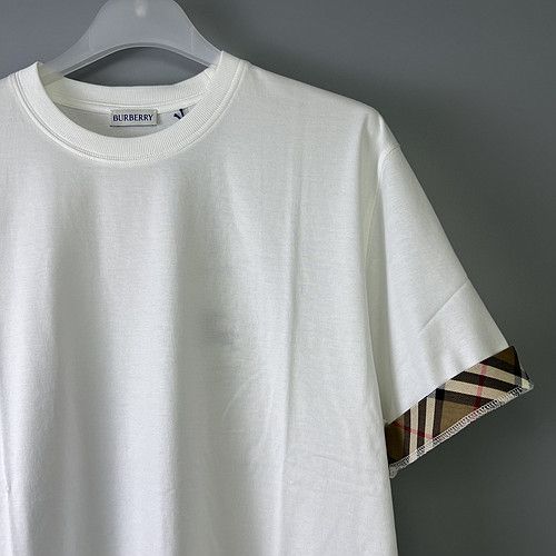 Burberry o1B3y1r0426 Short Sleeve T-Shirt in White Size US XL / EU 56 / 4 - 2 Thumbnail