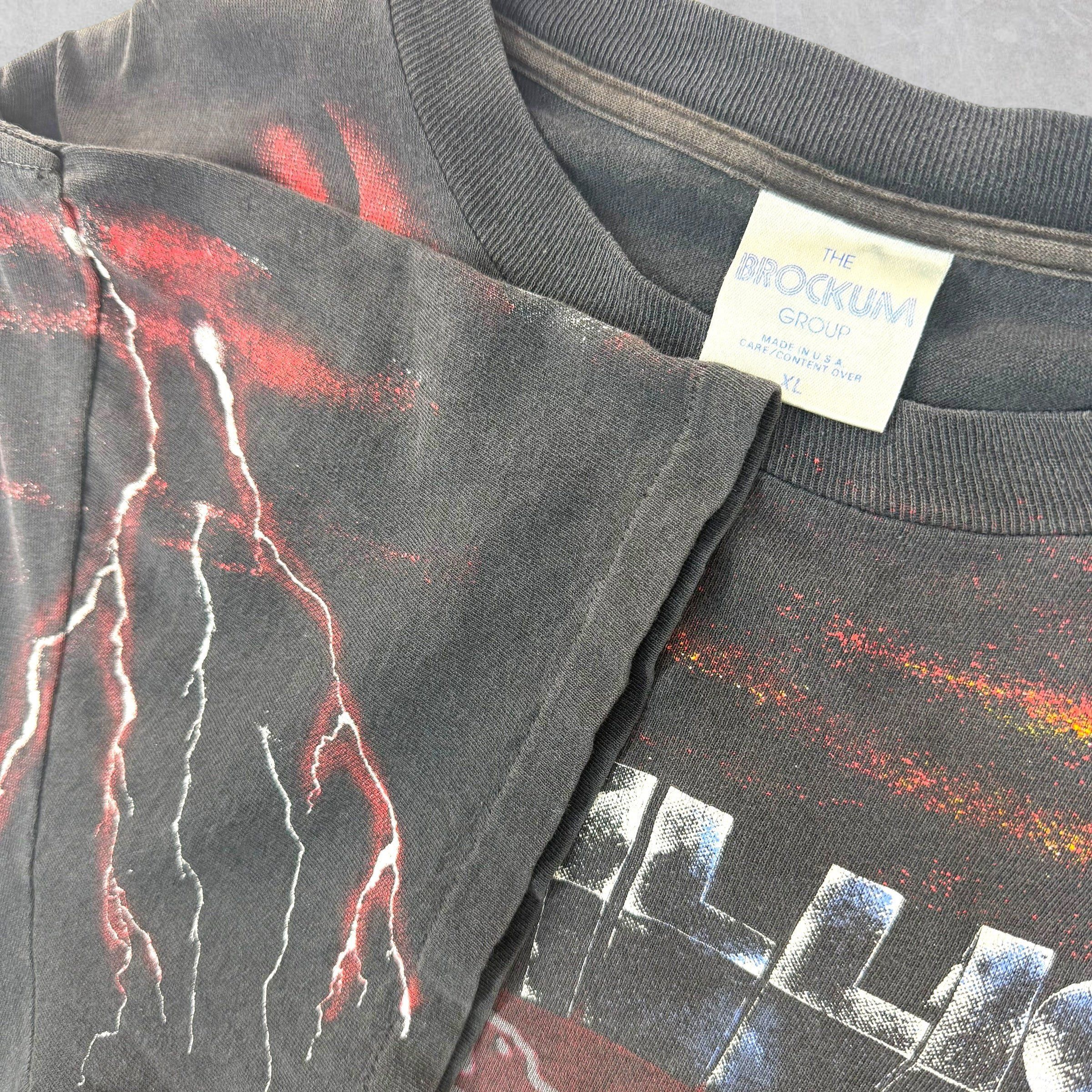 Metallica Vintage 1991 Metallica Album Collage All Over Print Tee XL ( Size US M / EU 48-50 / 2 - 5 Thumbnail