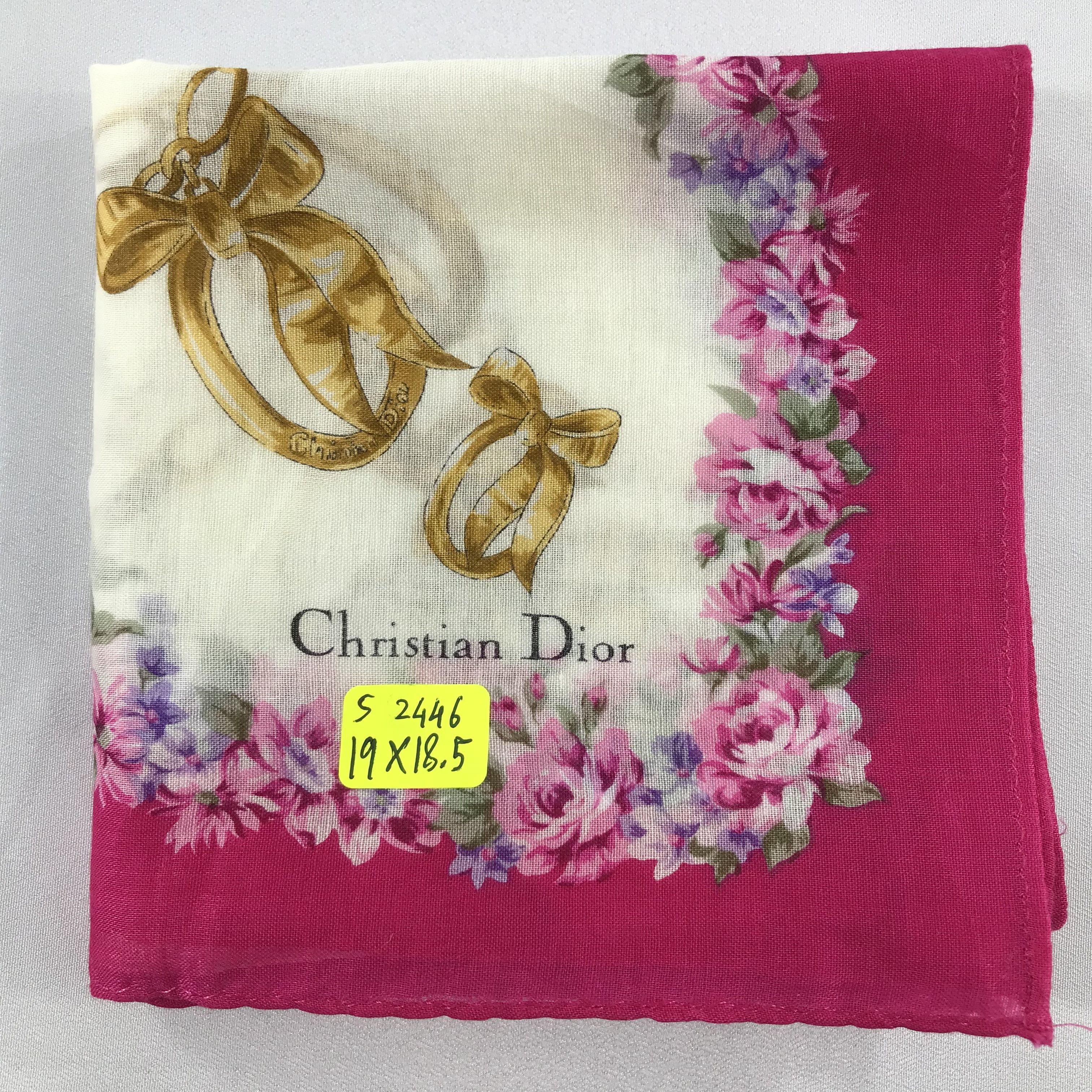 Vintage Christian Dior Bandana / Handkerchief / Neckerchief - S2446 Size ONE SIZE - 5 Thumbnail