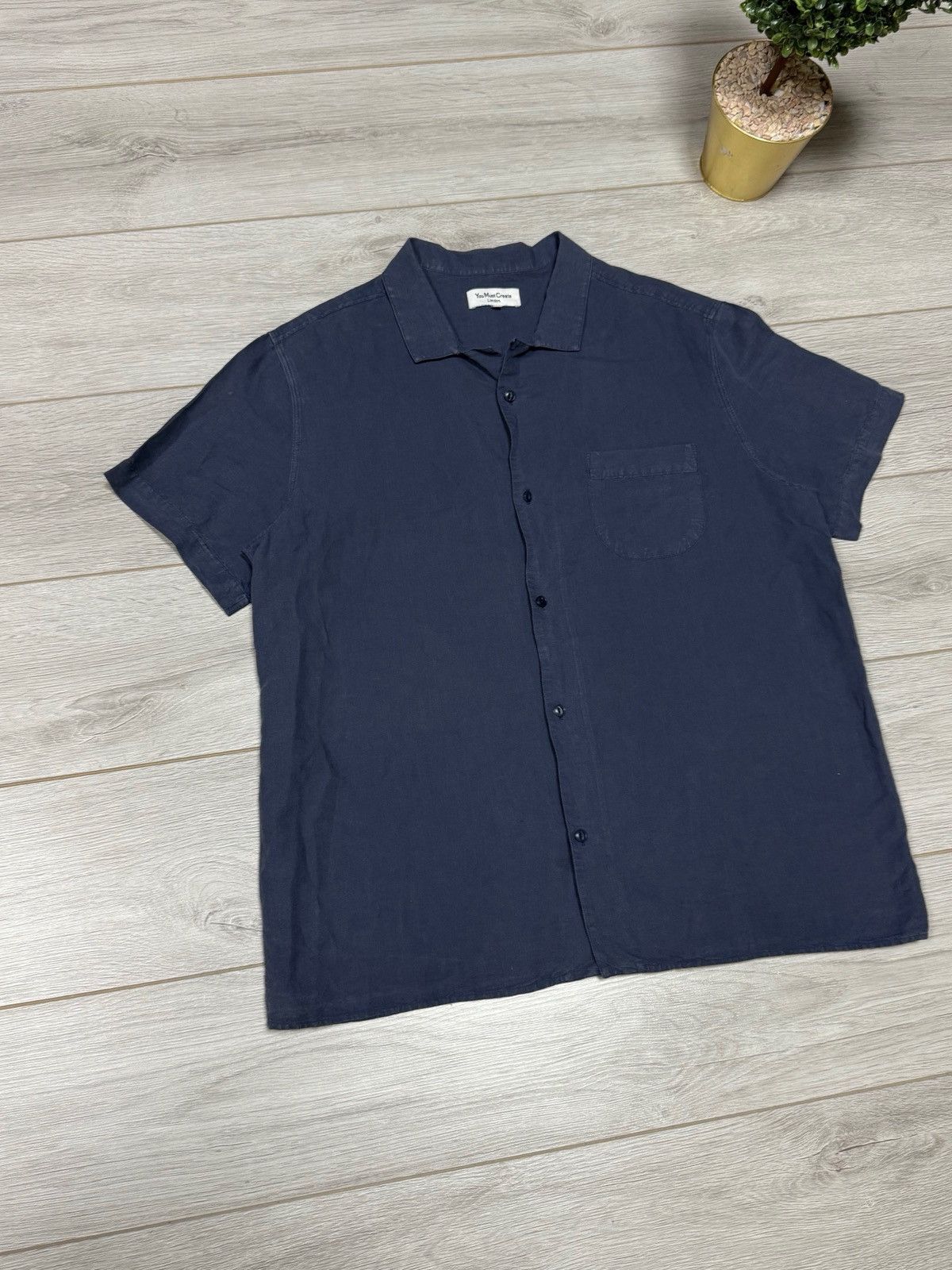 YMC YMC You Must Create vintage linen shirt buttons up Size US XL / EU 56 / 4 - 1 Thumbnail