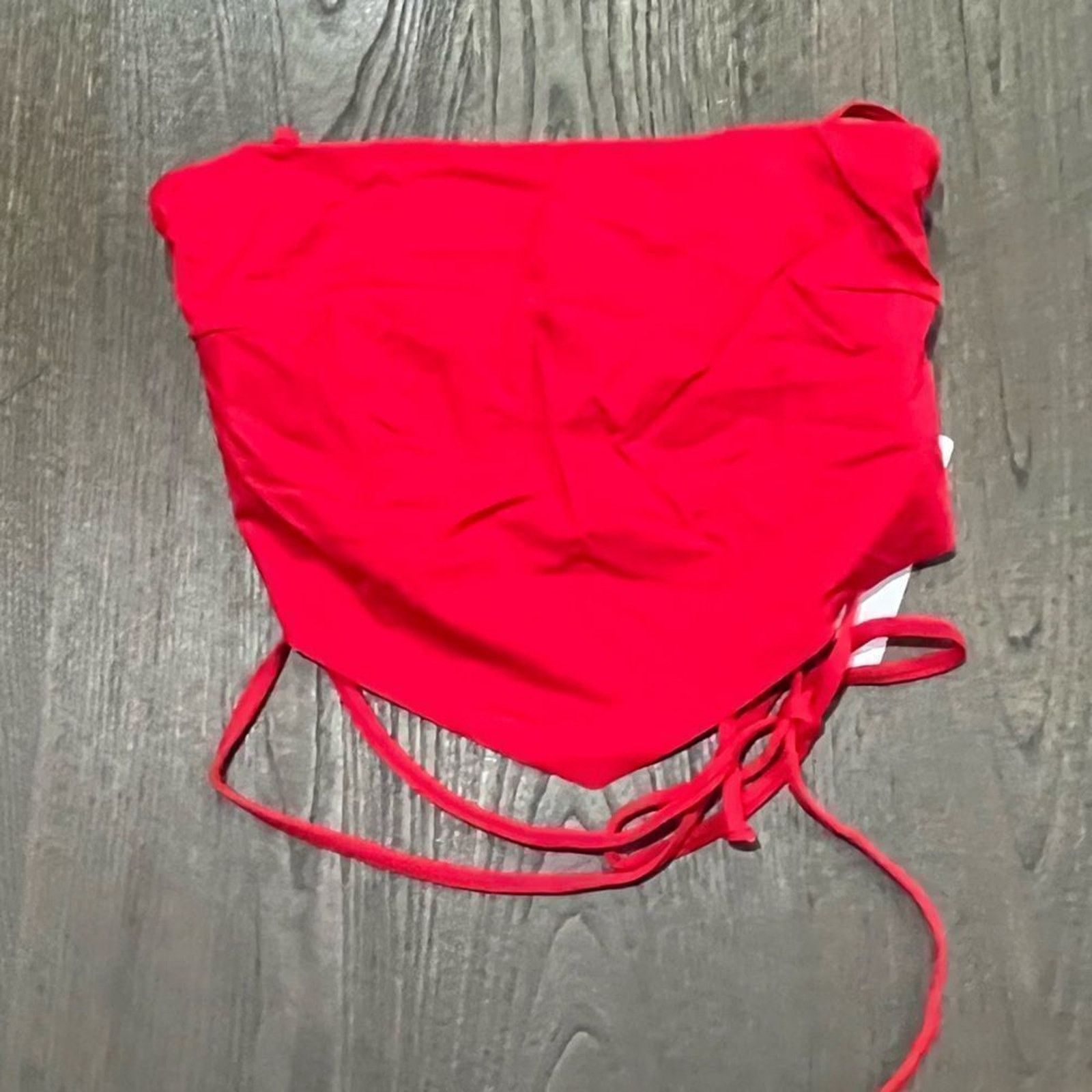Vintage NWT Toluca Gwynne Lace Up Back Bandana Swim Top Size XS/S Size ONE SIZE - 1 Thumbnail