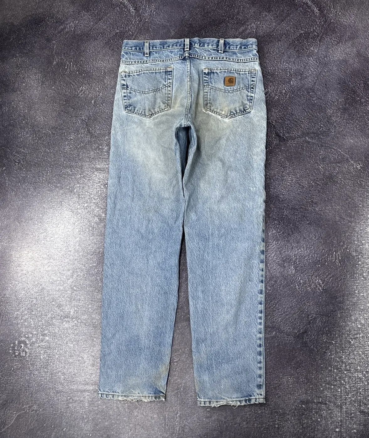 Carhartt × Vintage Vintage Carhartt Faded Blue Denim Relaxed Fit Hype Jeans Size US 34 / EU 50 - 1 Thumbnail
