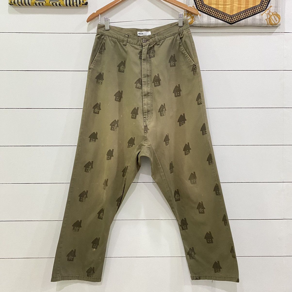 Issey Miyake Ne-net by Issey Miyake Full Print Baggy Pants Size US 29 - 1 Thumbnail