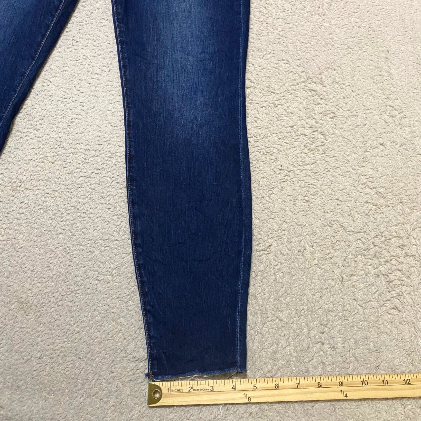 Vintage KUT from the Kloth Jeans Womens 8 Blue Denim Dark Wash Skinny High Rise Button Zip Size 30" / US 8 / IT 44 - 5 Thumbnail